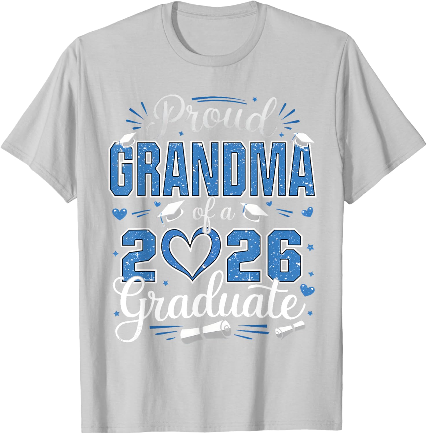 Proud Grandma Class of 2026 Graduate Senior T-Shirt for Grandma - 19