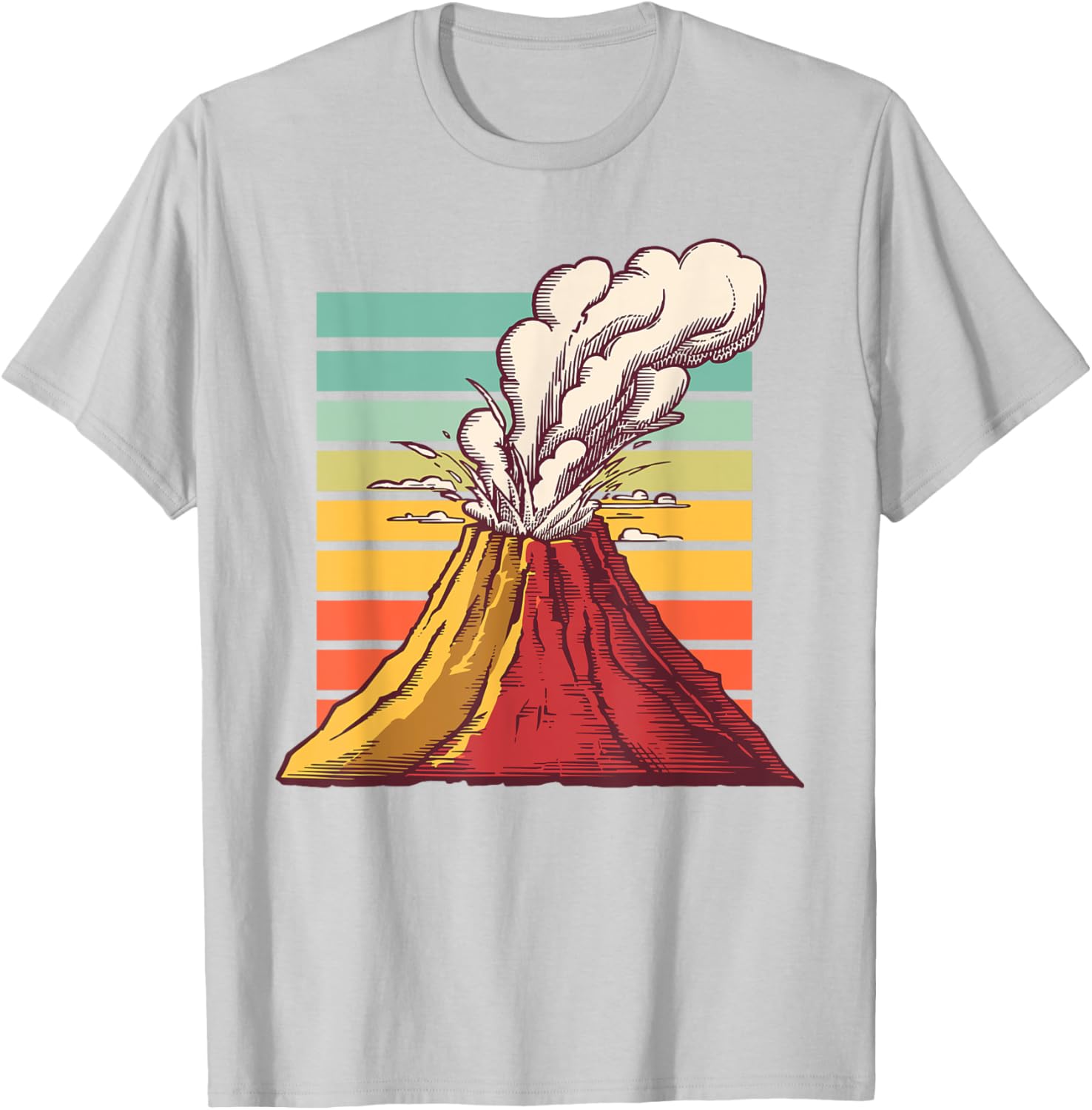 Cool Volcano Art T-Shirt for Men, Women, and Kids - Perfect for Geology Lovers - 11