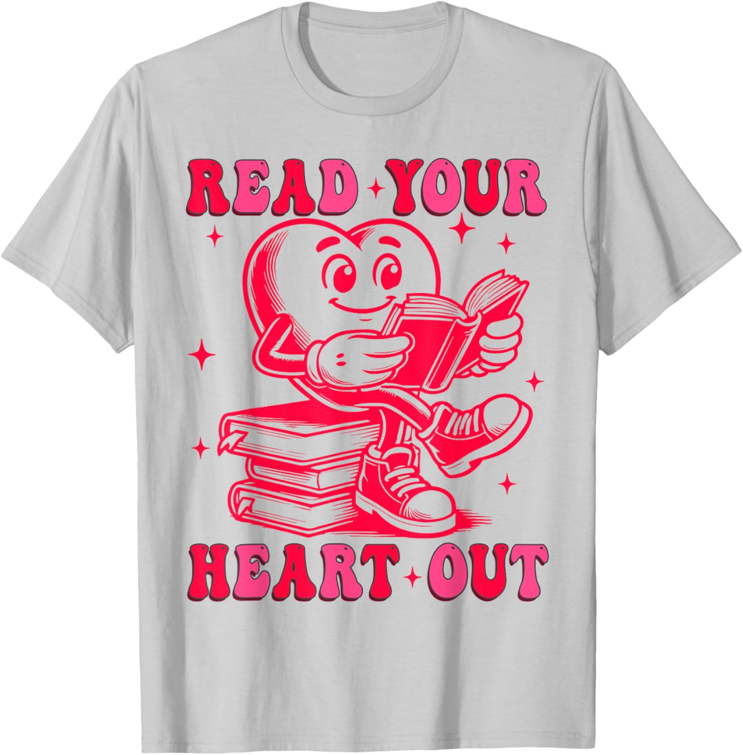 Read Your Heart Out Valentine's Day T-Shirt for Book Lovers - 2