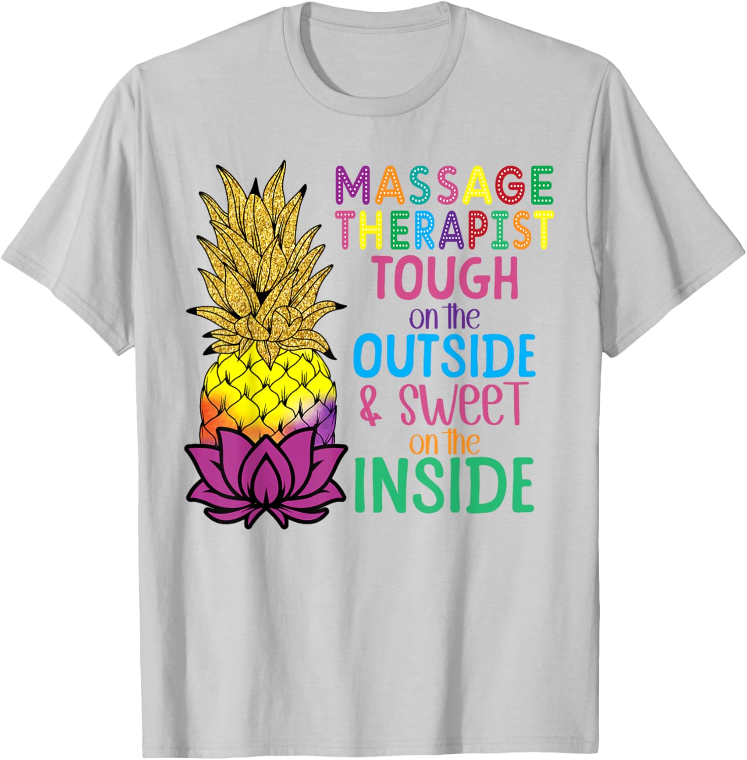 Pineapple Massage T-Shirt for Licensed Therapists - Fun & Stylish Wear - 11