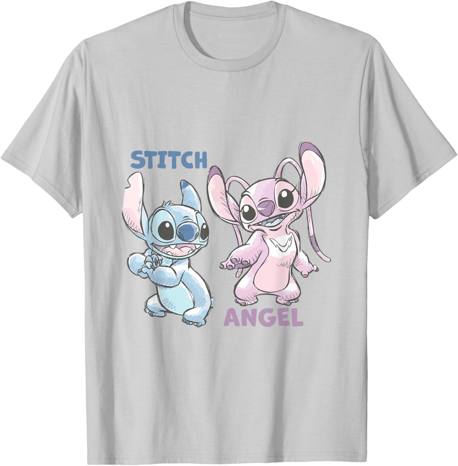 Disney Lilo and Stitch Moments T-Shirt featuring Angel and Stitch Design - 1