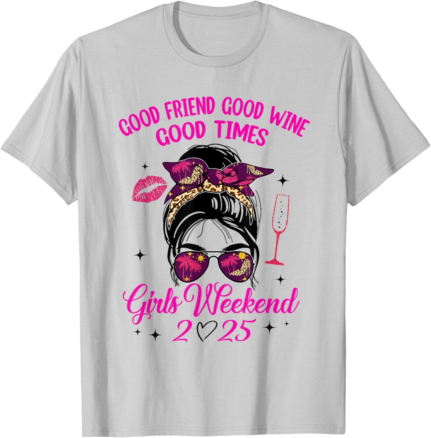 Girls Weekend 2025 Wine Vacay T-Shirt for Best Friends Trip Fun - 10