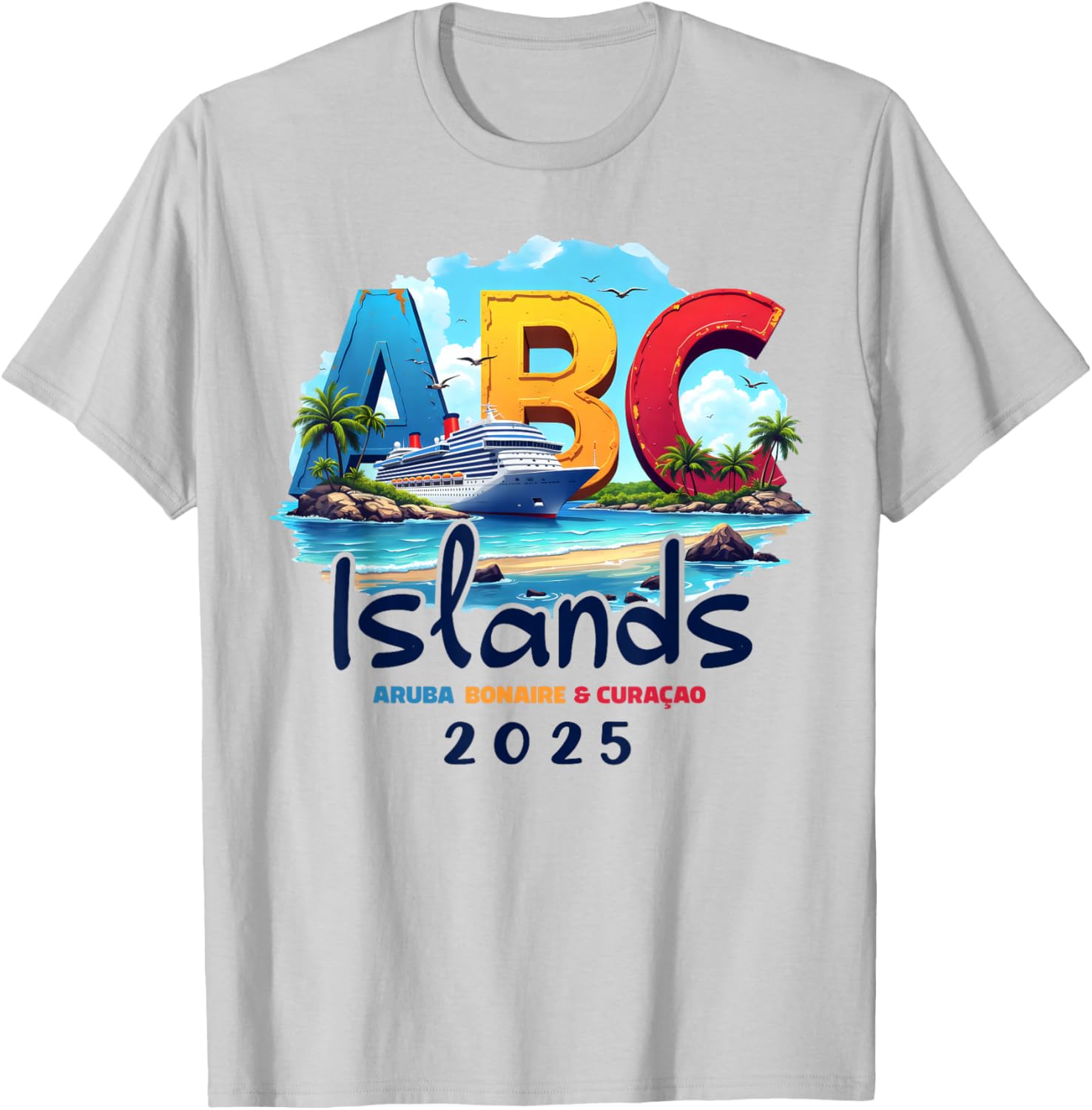 ABC Islands Cruise Vacation 2025 T-Shirt for Aruba Bonaire Curacao Fun - 5