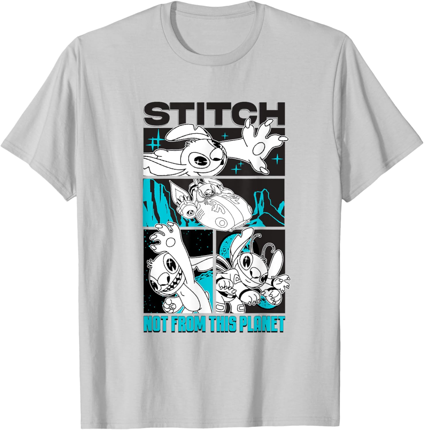 Disney Lilo and Stitch Not from This Planet Neon T-Shirt for Fun Fans - 5