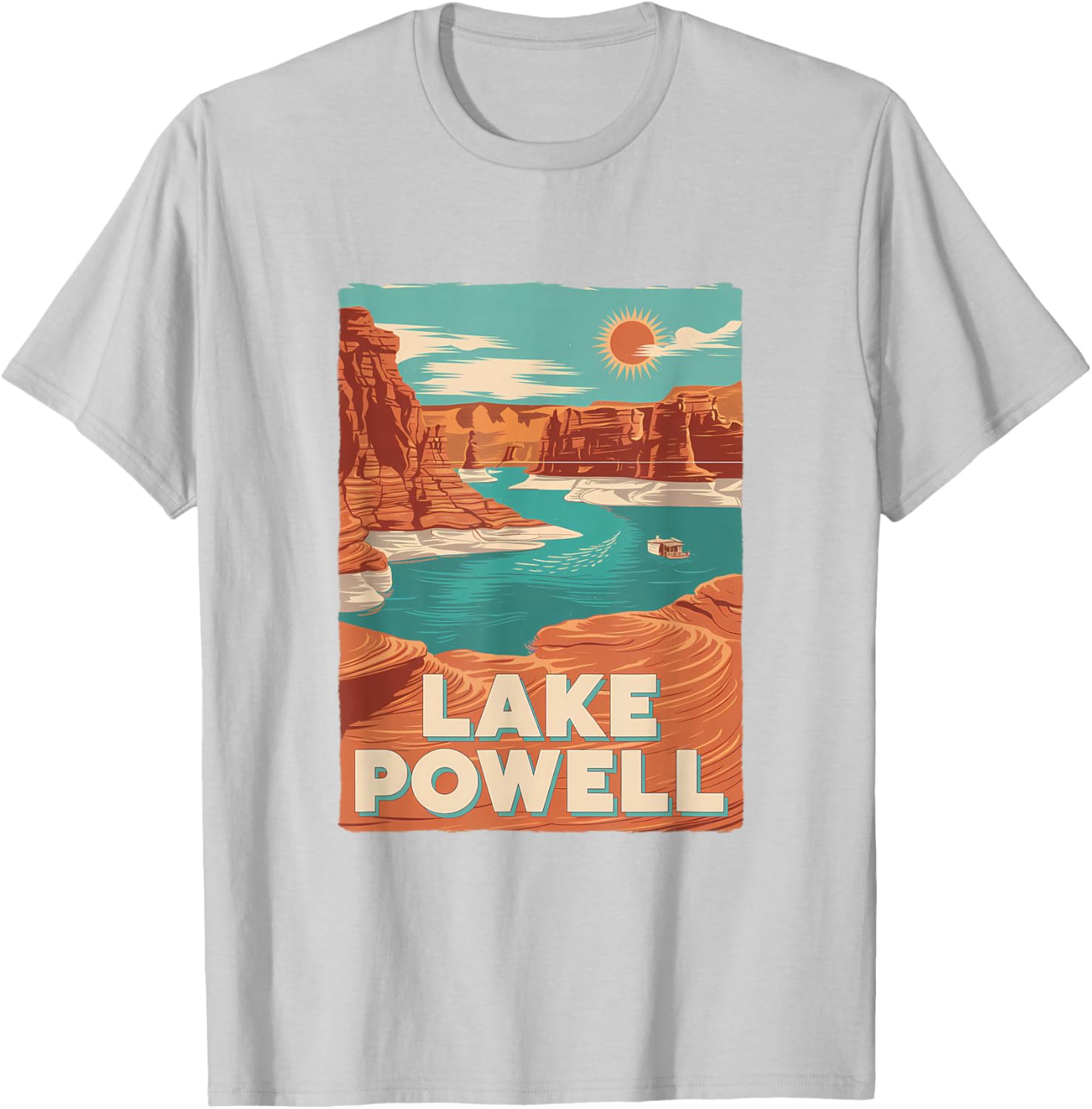 Lake Powell Vintage Canyon Sun Adventure T-Shirt for Outdoor Lovers - 12