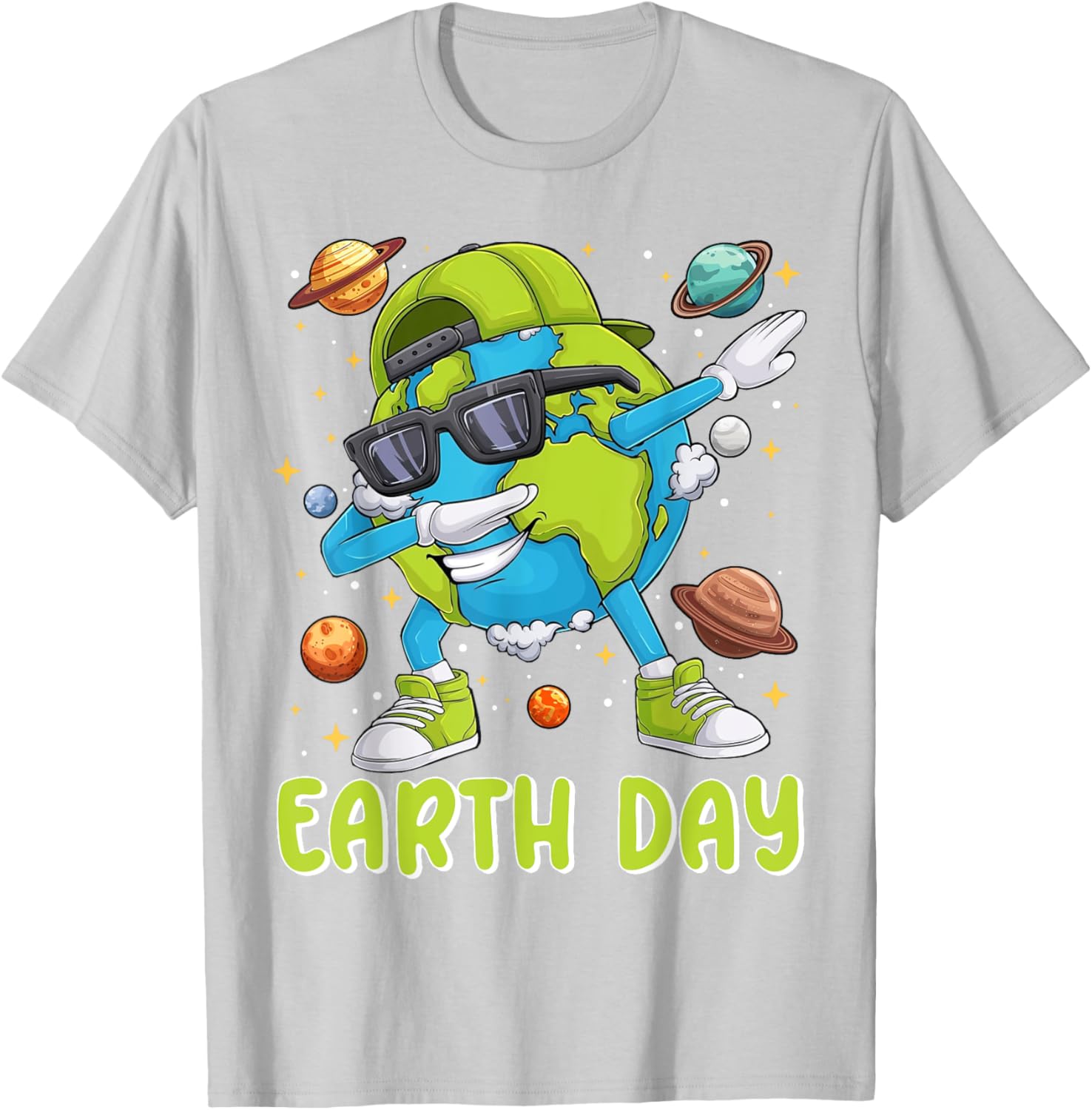 Cute Dabbing Earth Day 2025 T-Shirt for Kids and Toddlers - 16