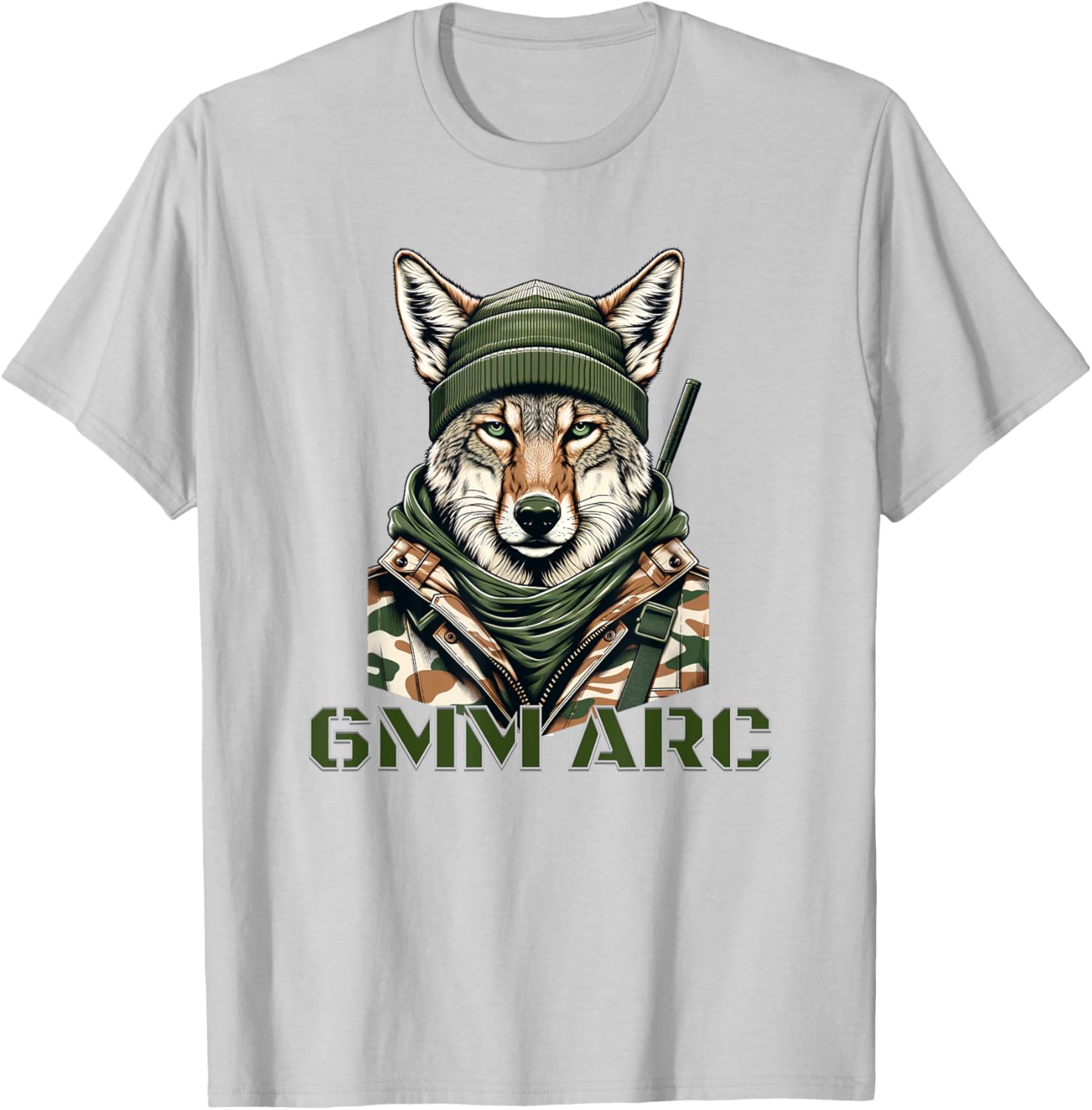 Coyote in Camo 6MM ARC T-Shirt for Comfortable Outdoor Adventures - 4