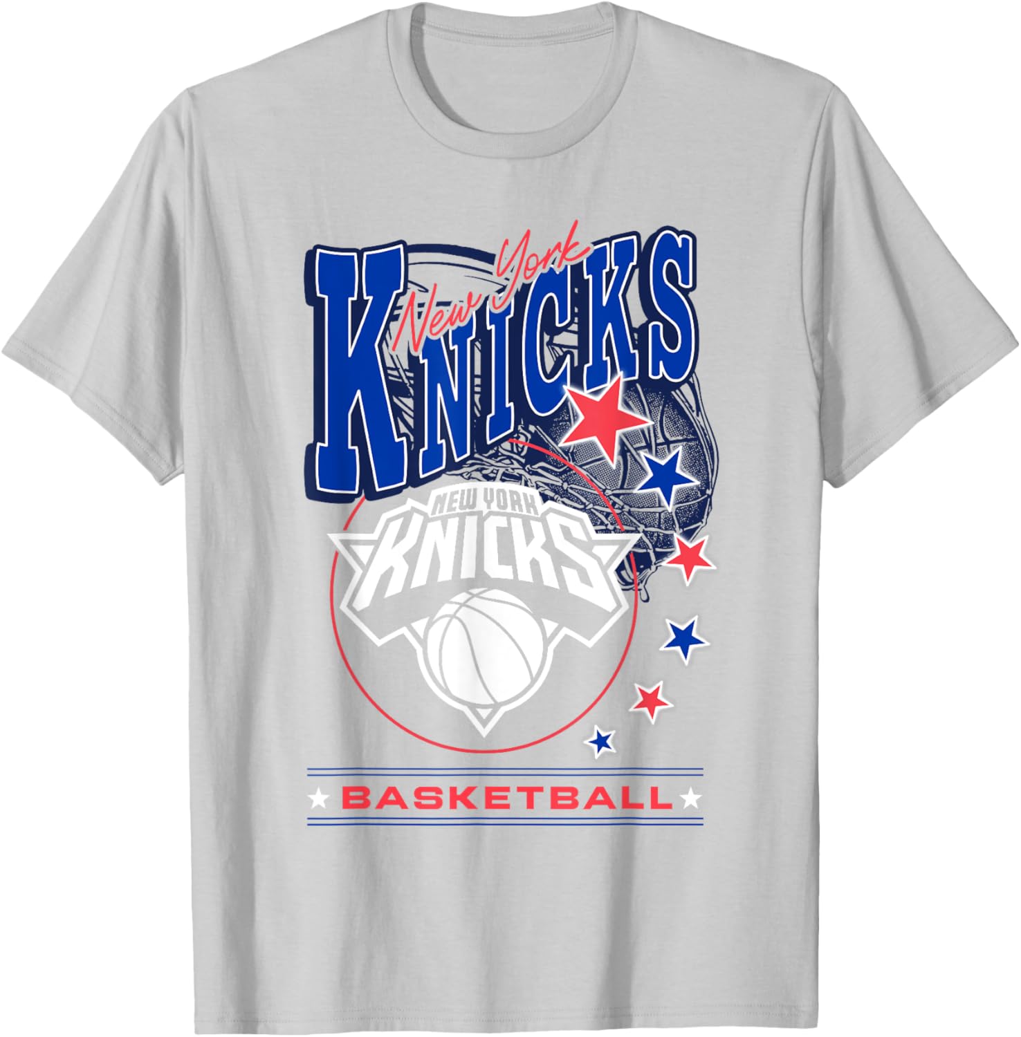 NBA New York Knicks Americana Stars T-Shirt for 4th of July Celebrations - 1