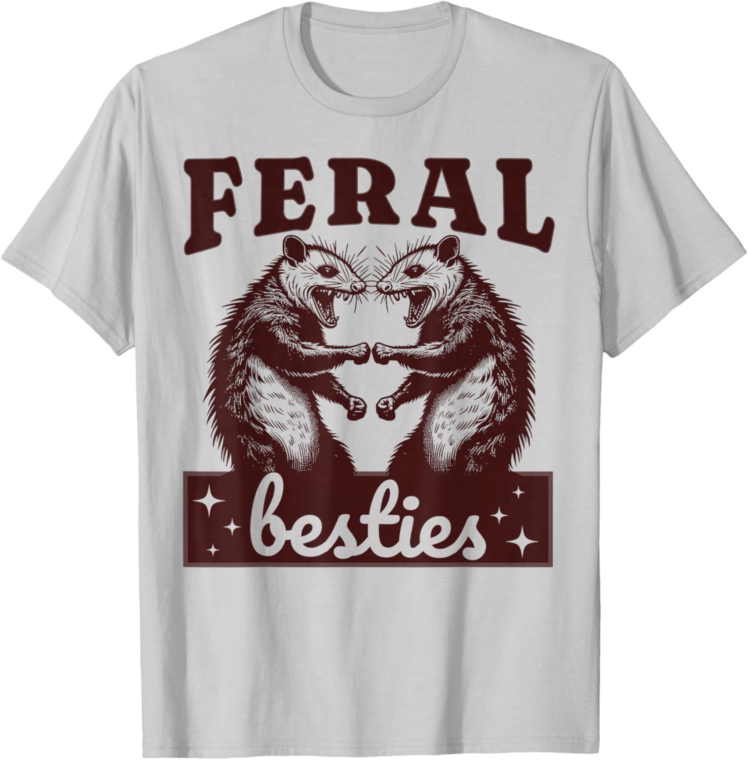 Possum Feral Besties Funny Matching BFF T-Shirt for Twinning Fun - 13