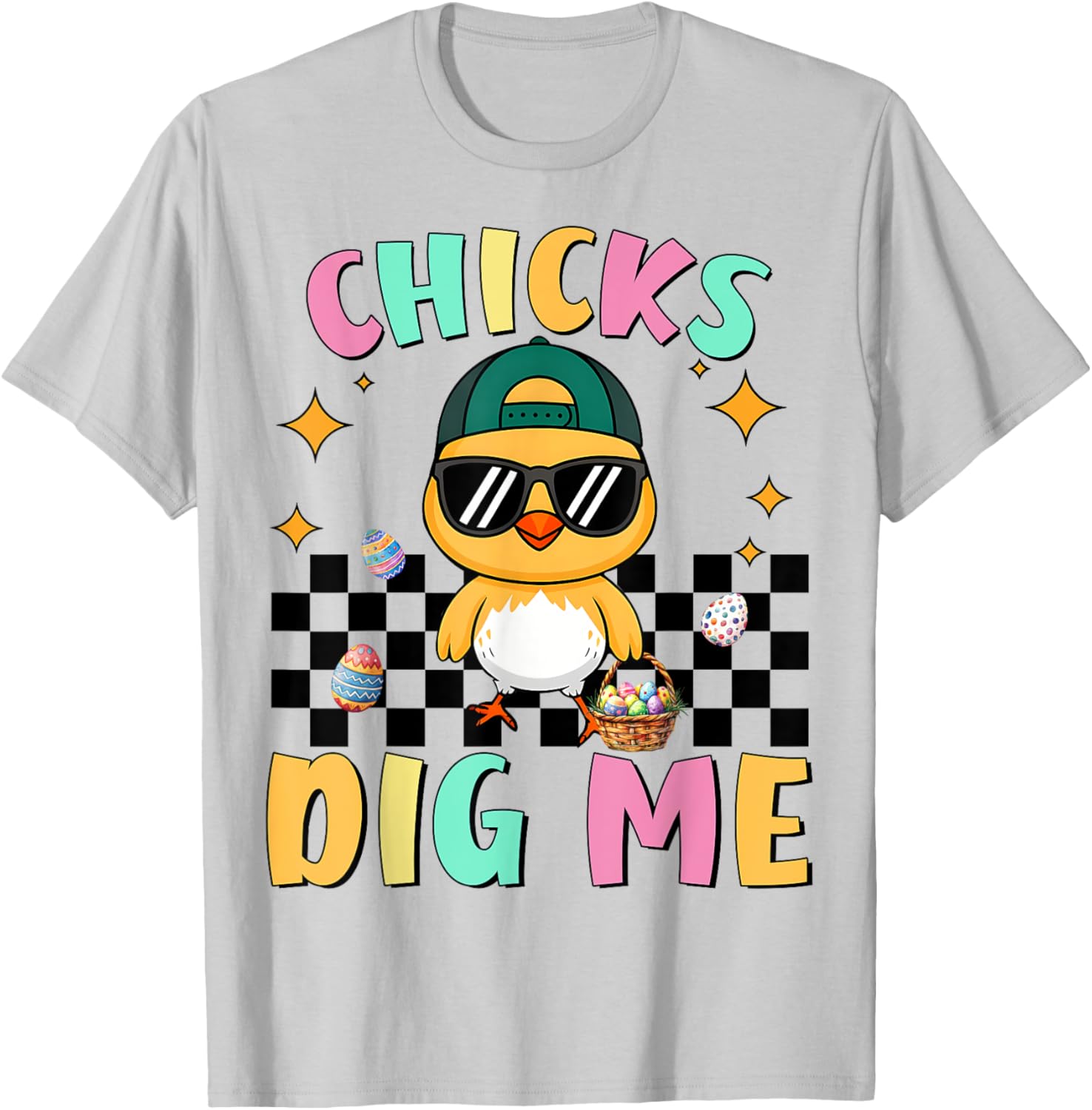 Funny Easter T-Shirt for Toddlers Chicks Dig Me Perfect for Boys - 3