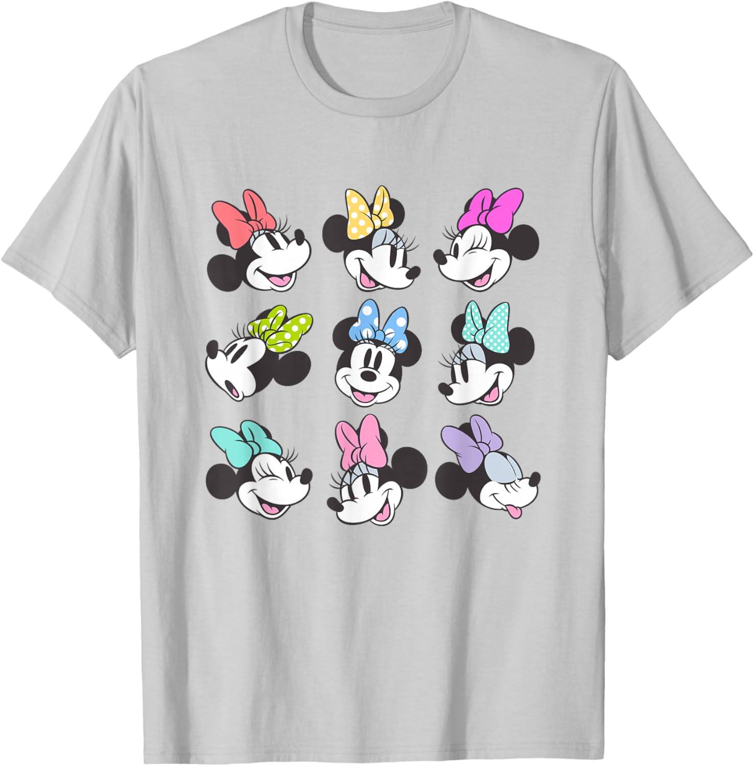 Disney Mickey and Friends Minnie Mouse Grid Poses Cute T-Shirt for Fans - 6
