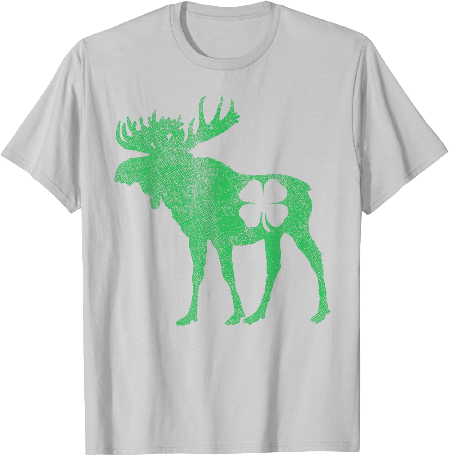 Funny Moose Shamrock St Patricks Day T-Shirt for Irish Celebration - 28
