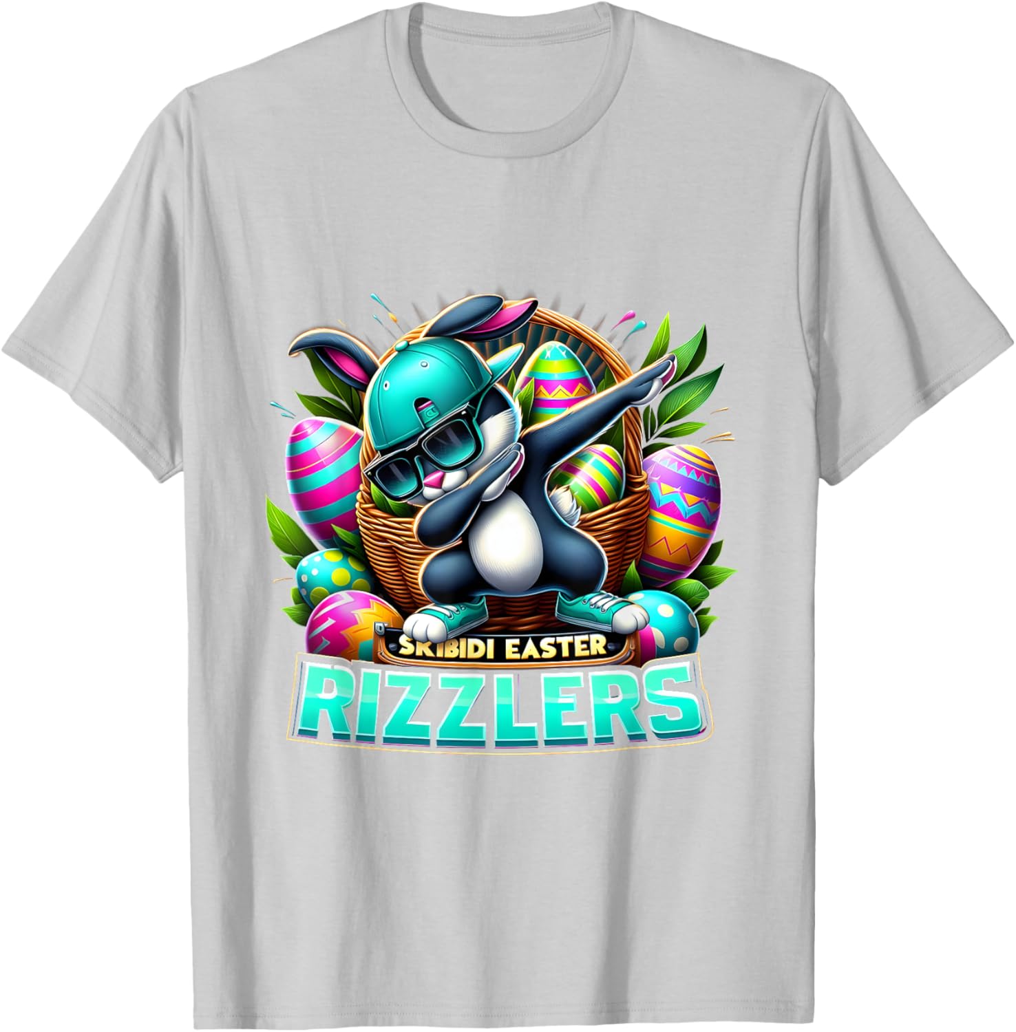 Funny Easter T-Shirt for Men Rizzler Skibidi Humor Apparel - 2