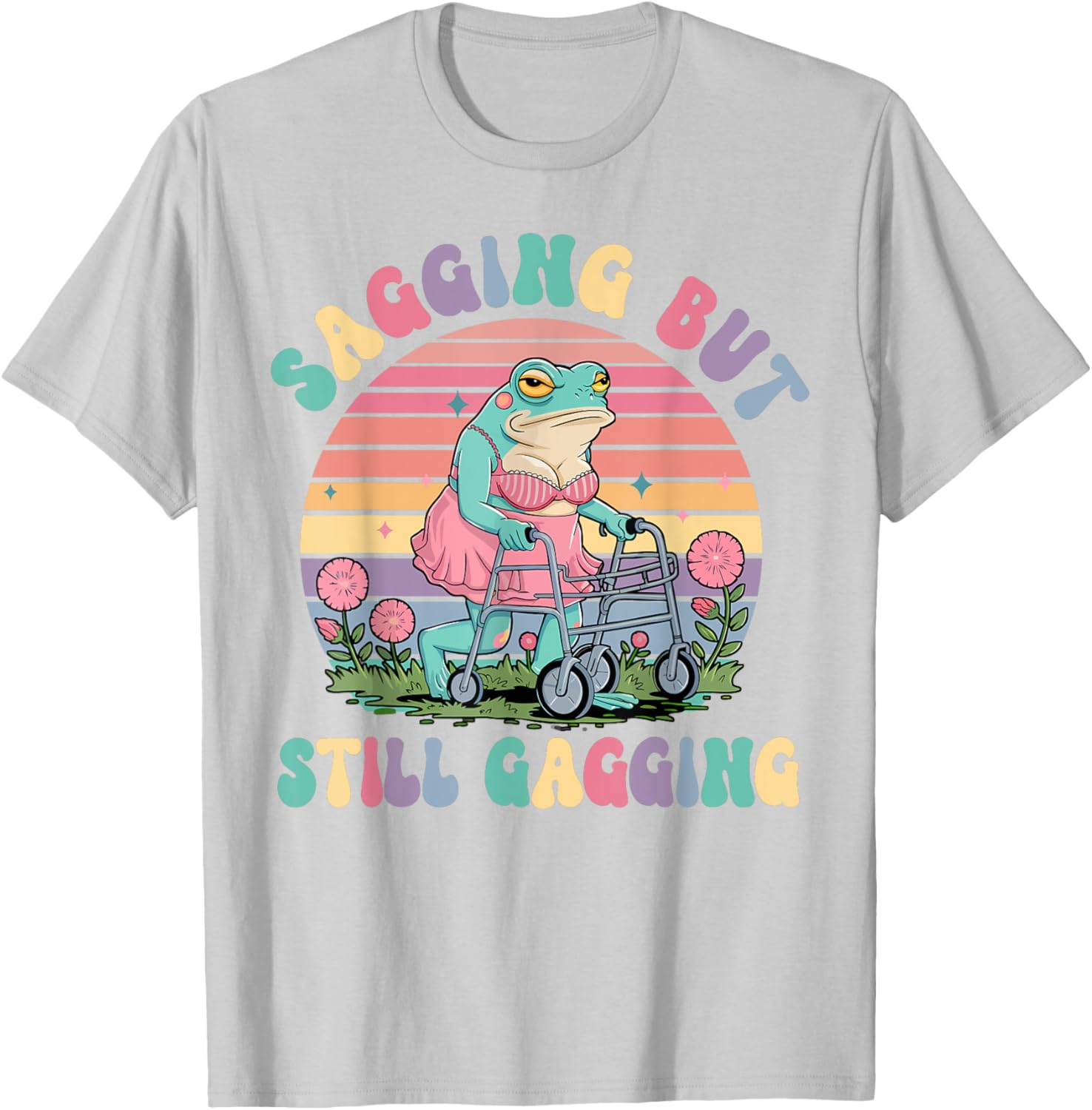 Funny Sagging Frog Meme T-Shirt for Adults - Embarrassing Gift Idea - 14