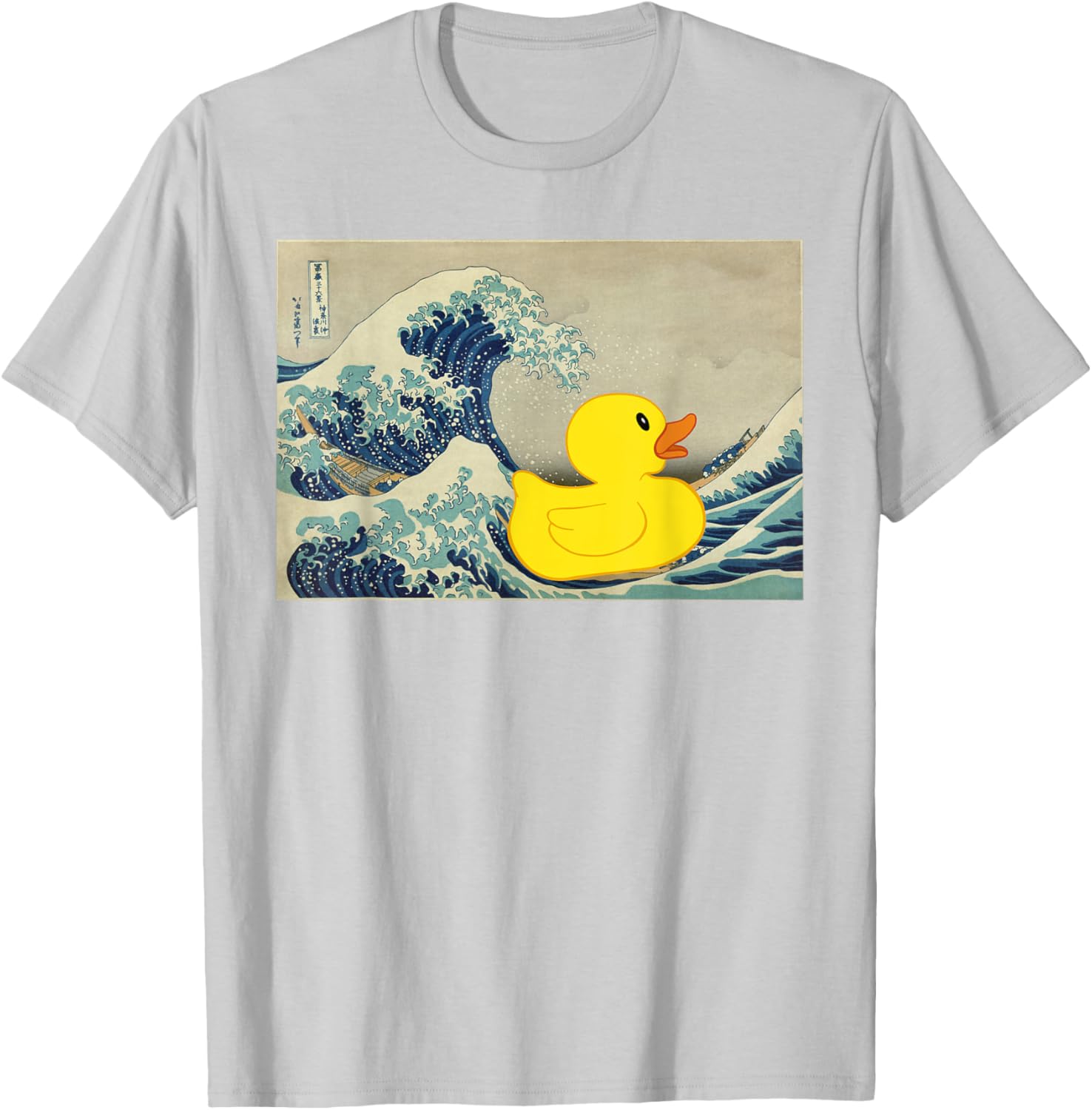 Rubber Duck on Great Wave T-Shirt – Fun and Unique Beachwear Style - 5