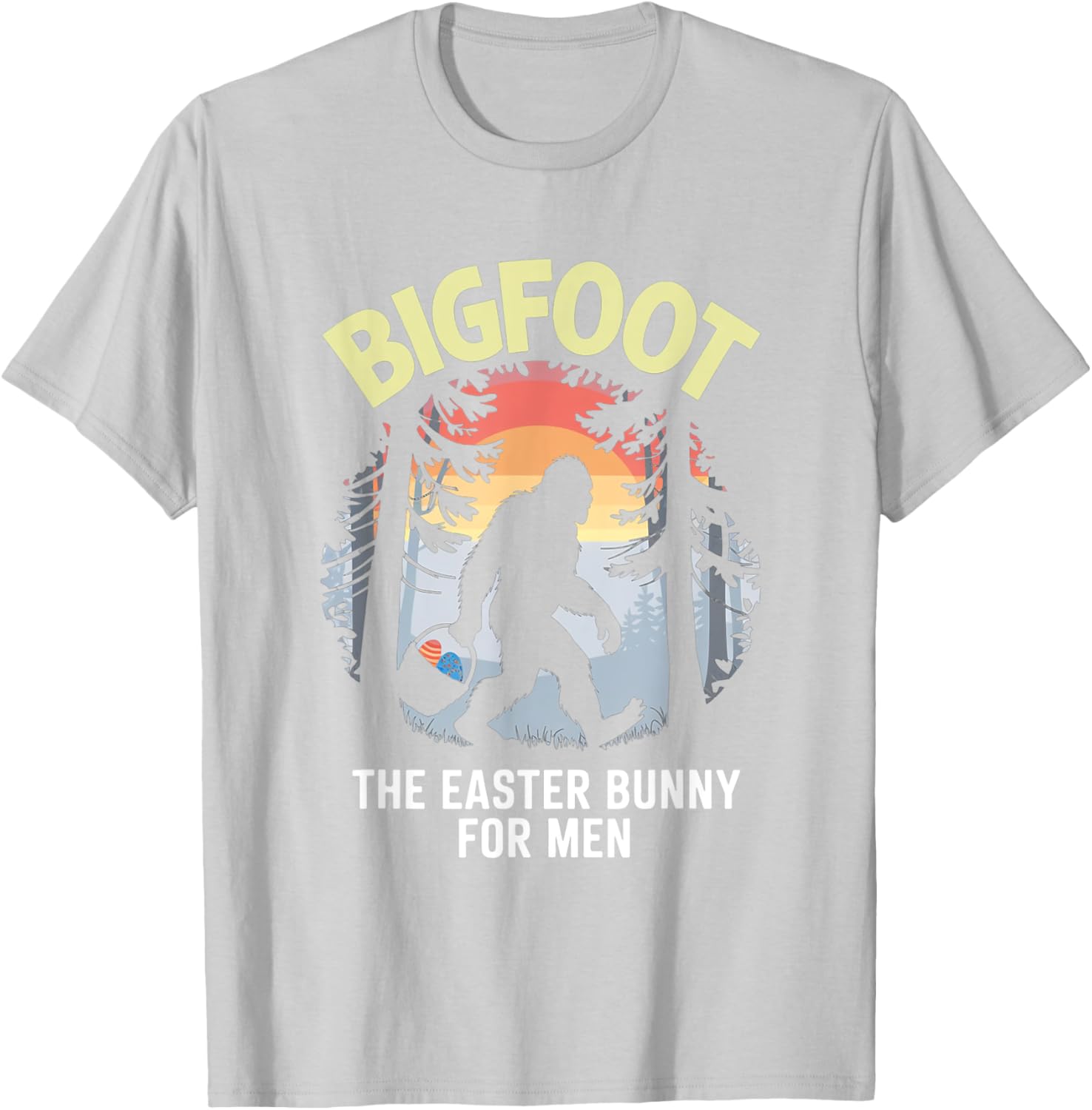 Bigfoot Easter Bunny T-Shirt for Men Fun Apparel Gift Idea - 13