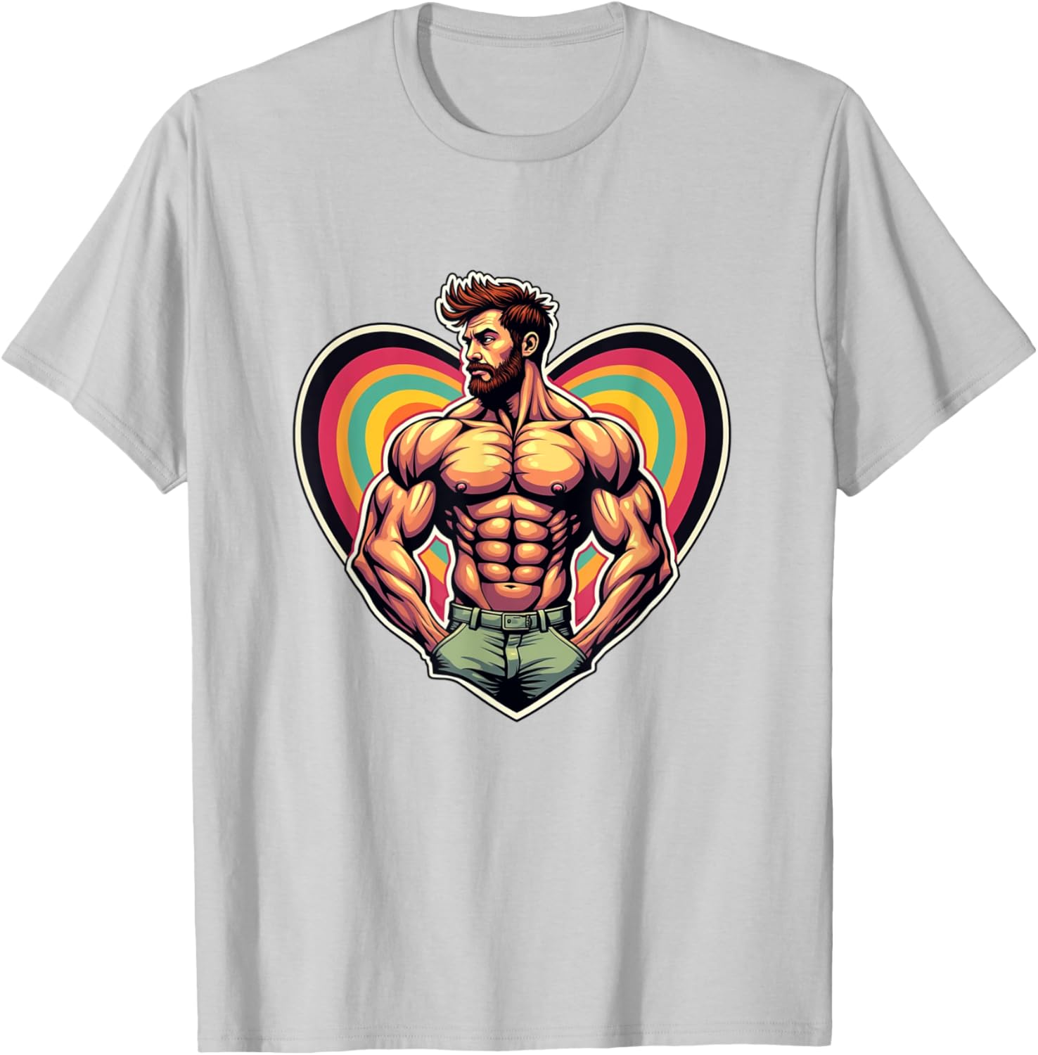 Funny I Love Ginger Daddy LGBTQ Pride Vintage T-Shirt for Men and Women - 15