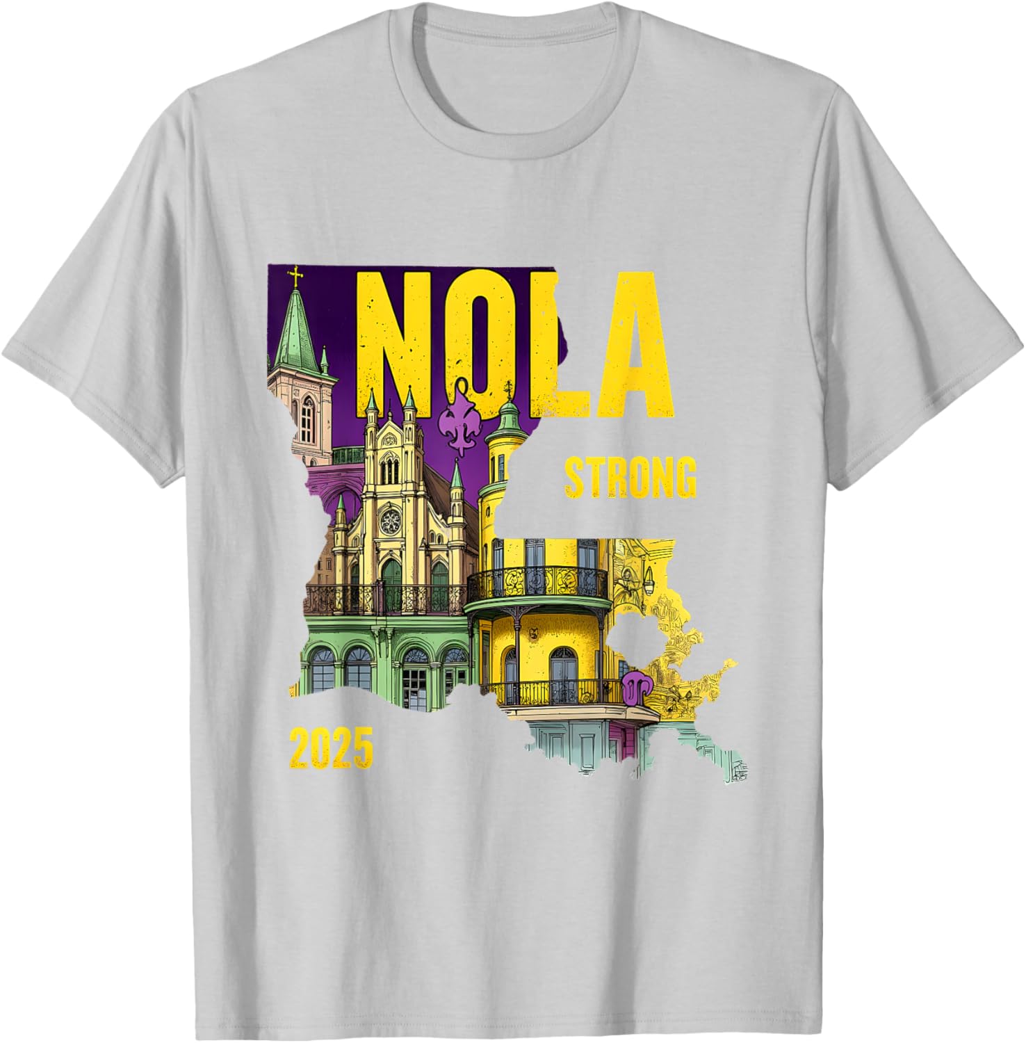 New Orleans Traveling Lovers Costume T-Shirt We Stand NOLA Strong - 9