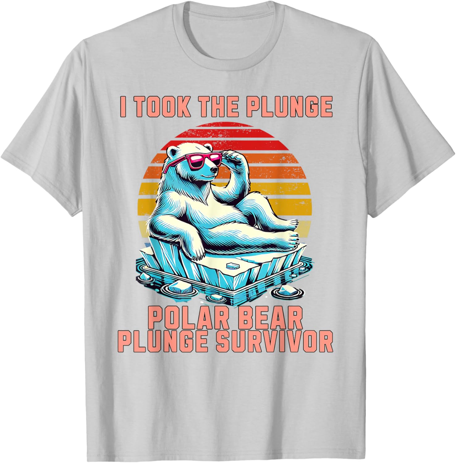 Polar Bear Plunge Survivor 2025 Fun Winter Adventure T-Shirt for Adventurers - 16