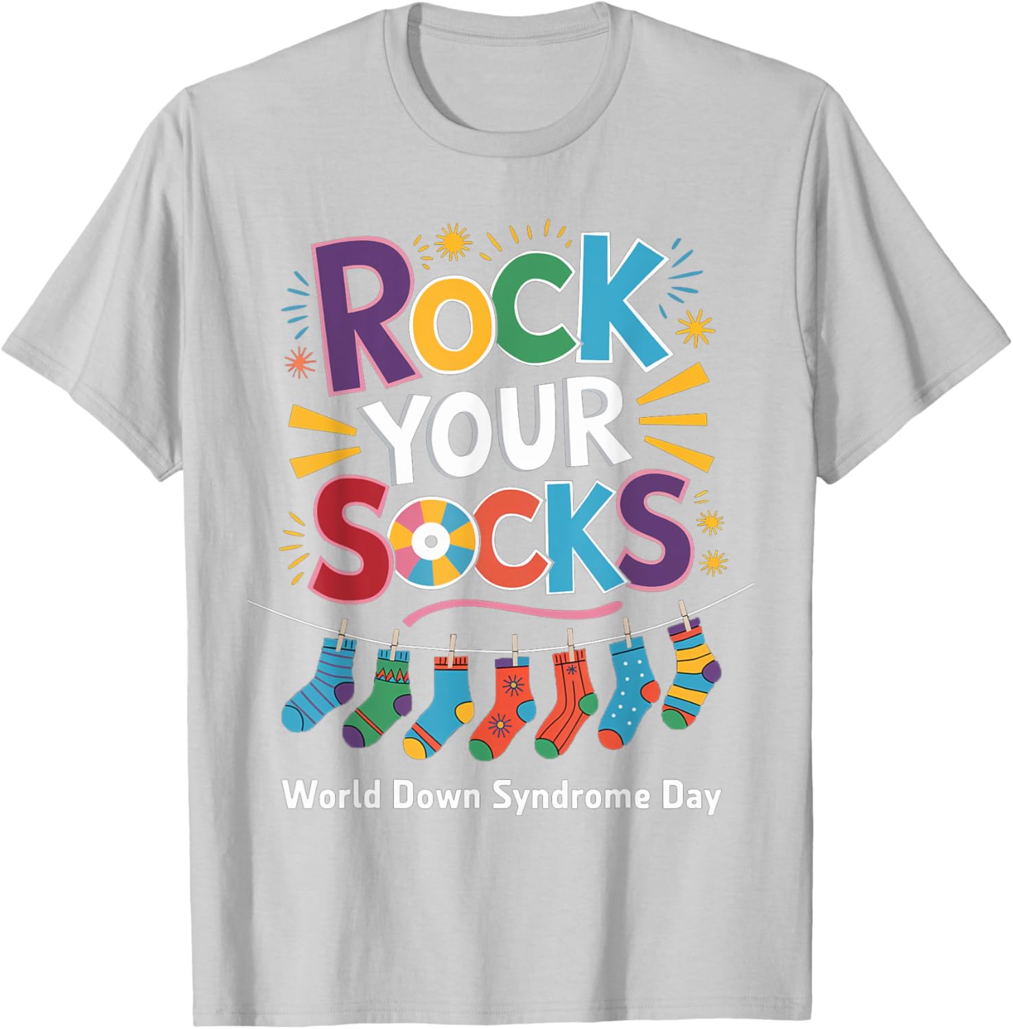 Rock Your Socks Kids T-Shirt for World Down Syndrome Awareness Day - 29