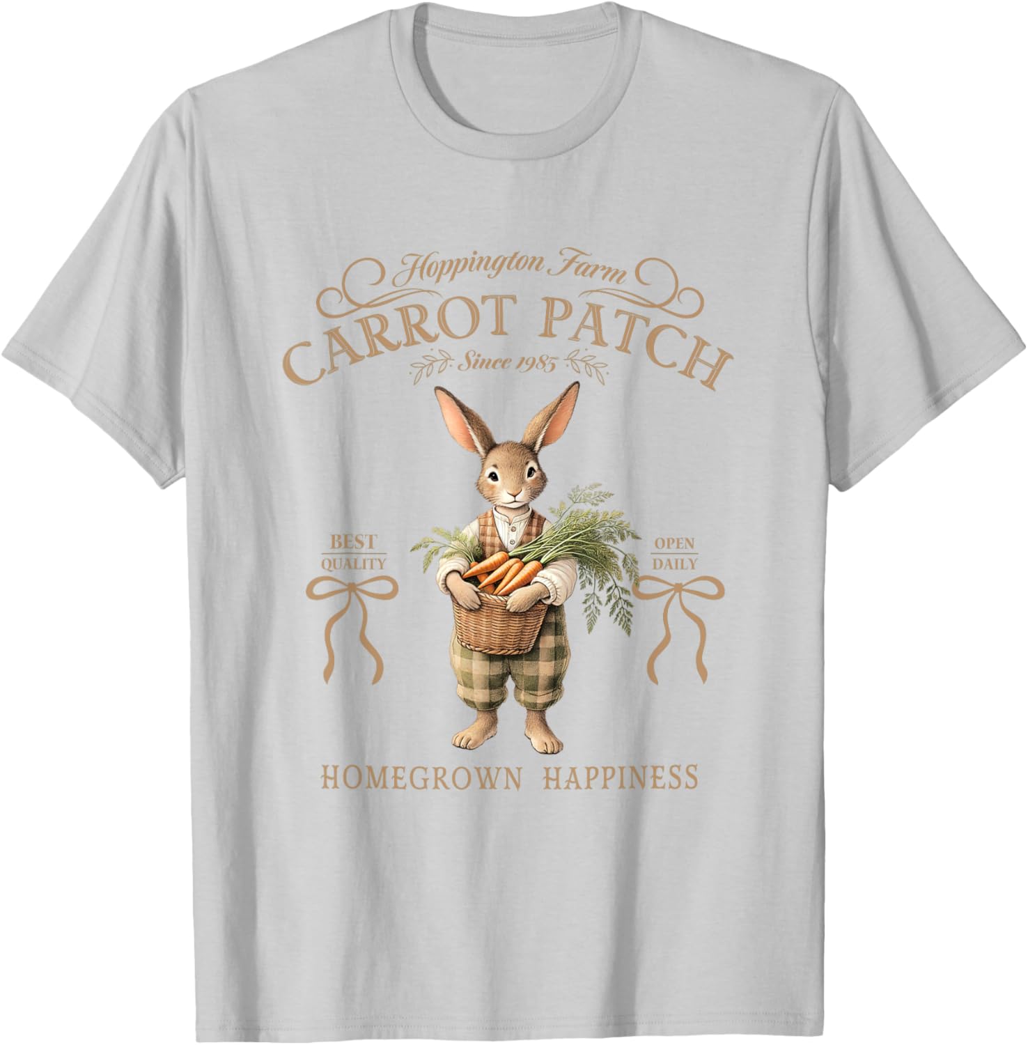 Hoppington Farm Carrot Patch Happy T-Shirt for Garden Lovers - 23