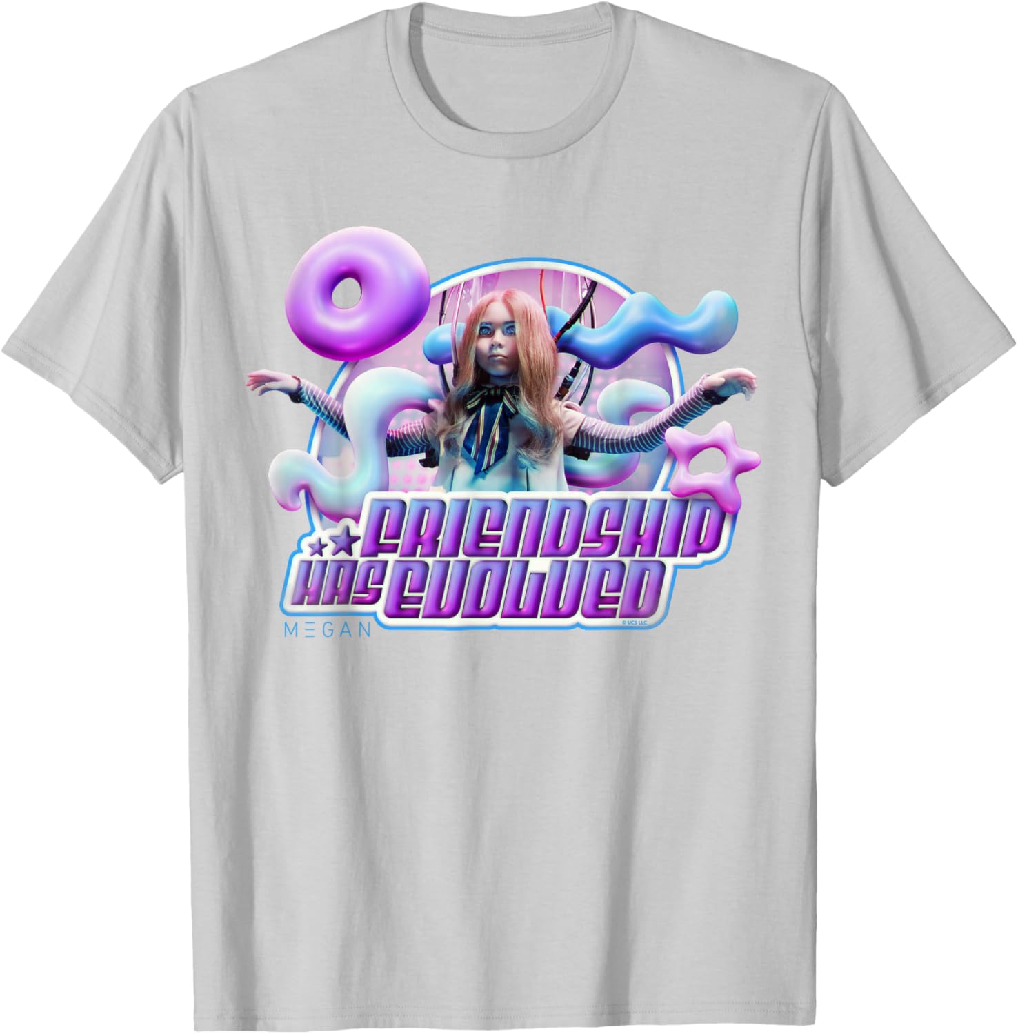 M3GAN Y2K Cyber Pop Style T-Shirt for Trendy Friendship Fashion - 17