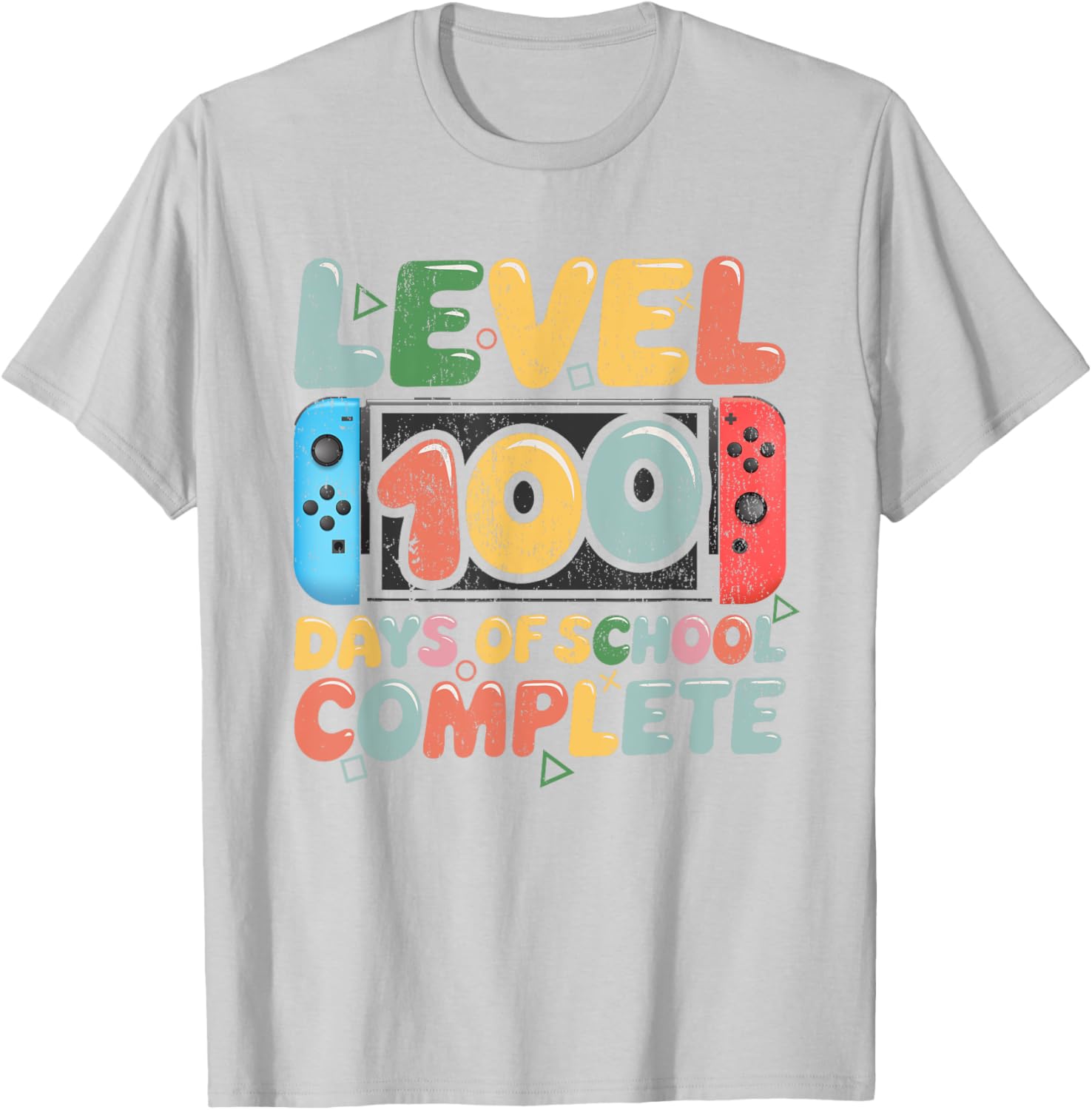 Level 100 Days of School Complete Video Game Kids T-Shirt for Fun Learning - 2