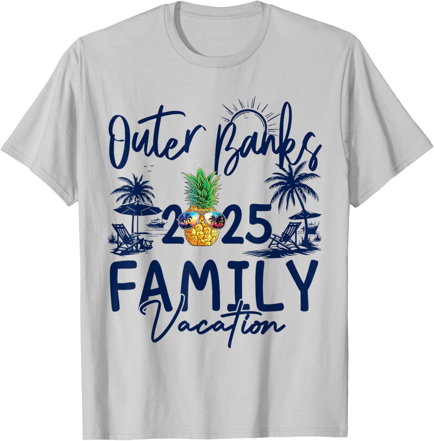 Family Matching Outer Banks 2025 Pineapple Vacation T-Shirt for Fun - 6