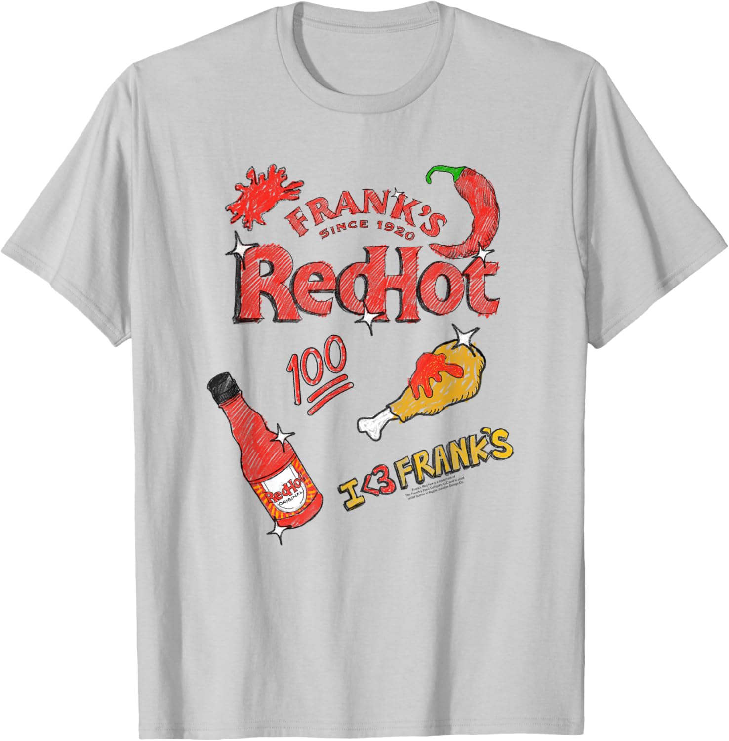 Frank's RedHot Funny T-Shirt for Food Lovers - Trendy Apparel for All - 1