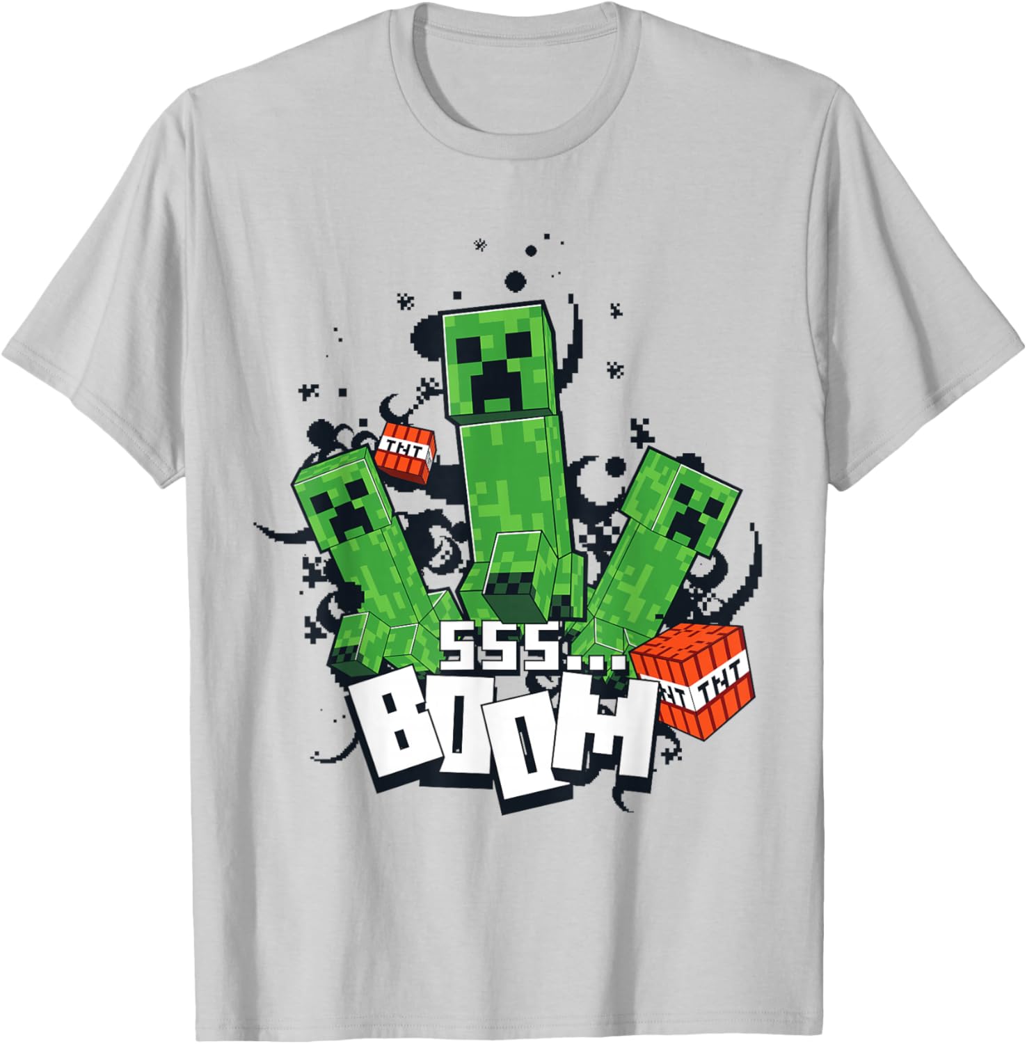 Minecraft Creeper Explosion Boom T-Shirt Fun Gamer Apparel for Everyone - 8
