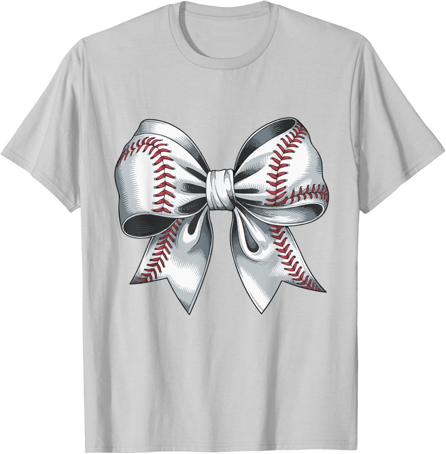 Cute Baseball Bow T-Shirt for Moms - Perfect Gift for Baseball Moms - 21
