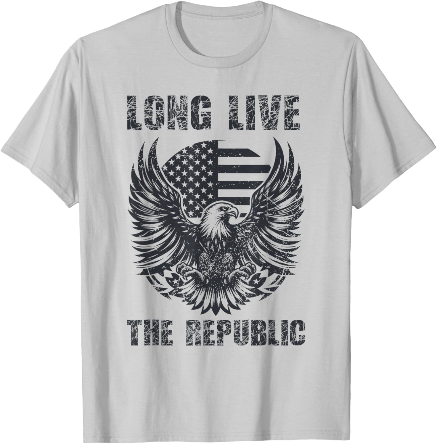Long Live the Republic US Flag T-Shirt for Patriotic Style and Comfort - 4