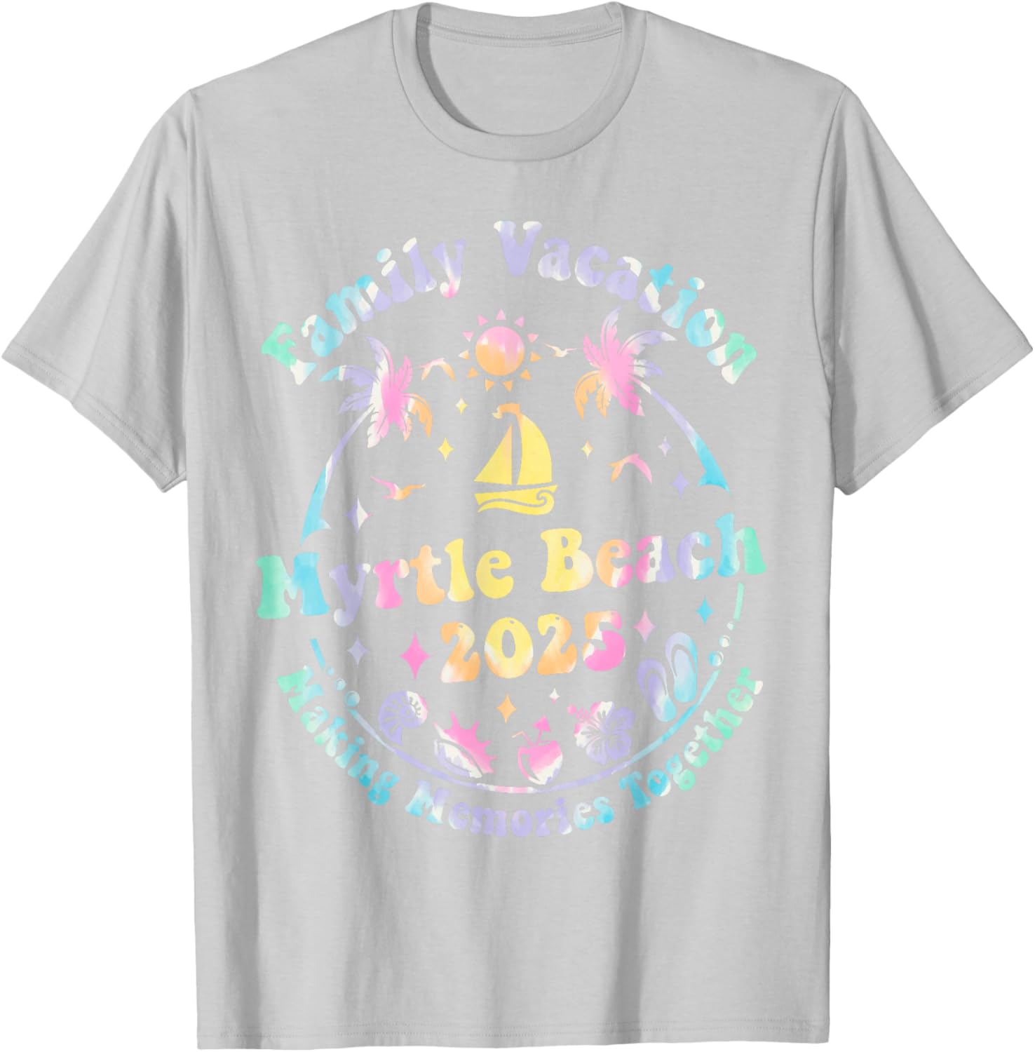 Family Vacation Myrtle Beach 2025 Matching Summer T-Shirt for Fun Times - 15