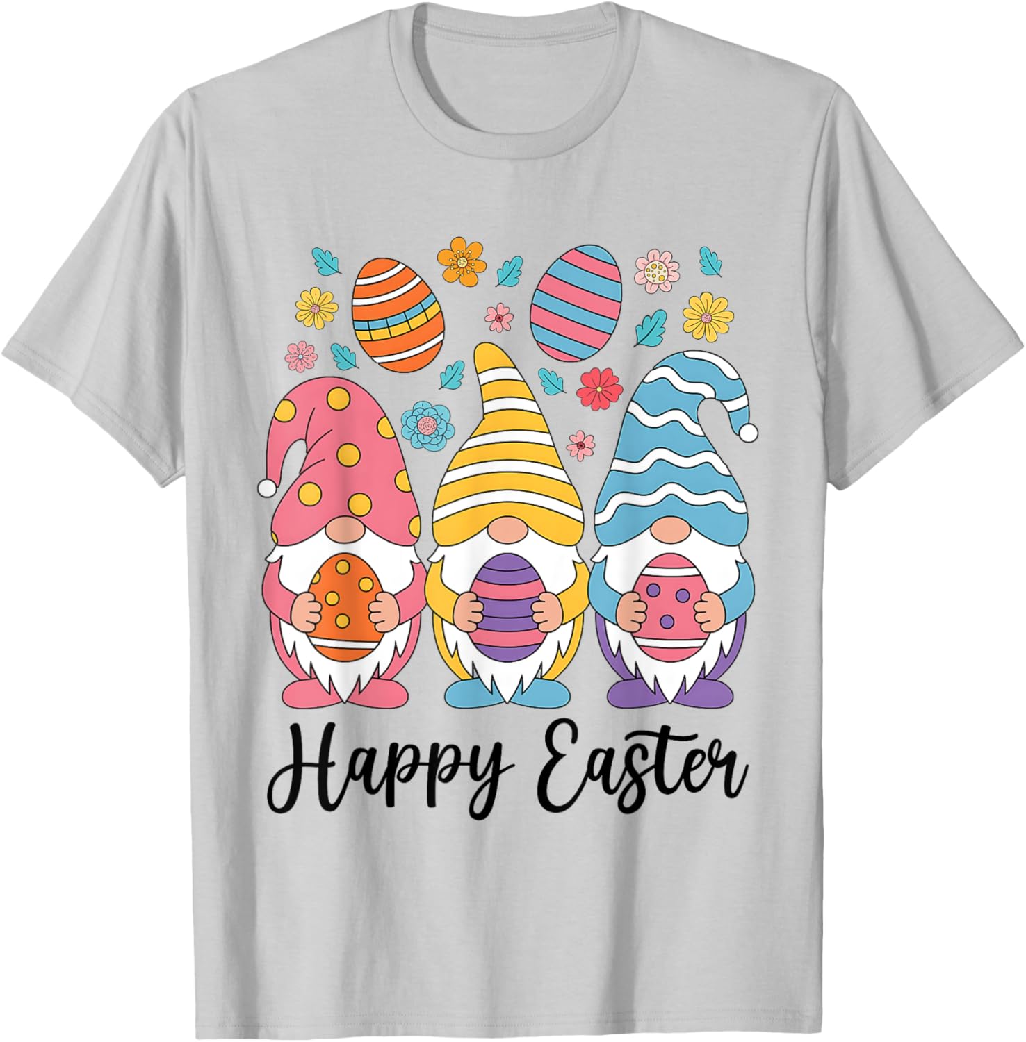 Happy Easter Gnomes T-Shirt for Women Girls Kids Perfect for Egg Hunts - 12