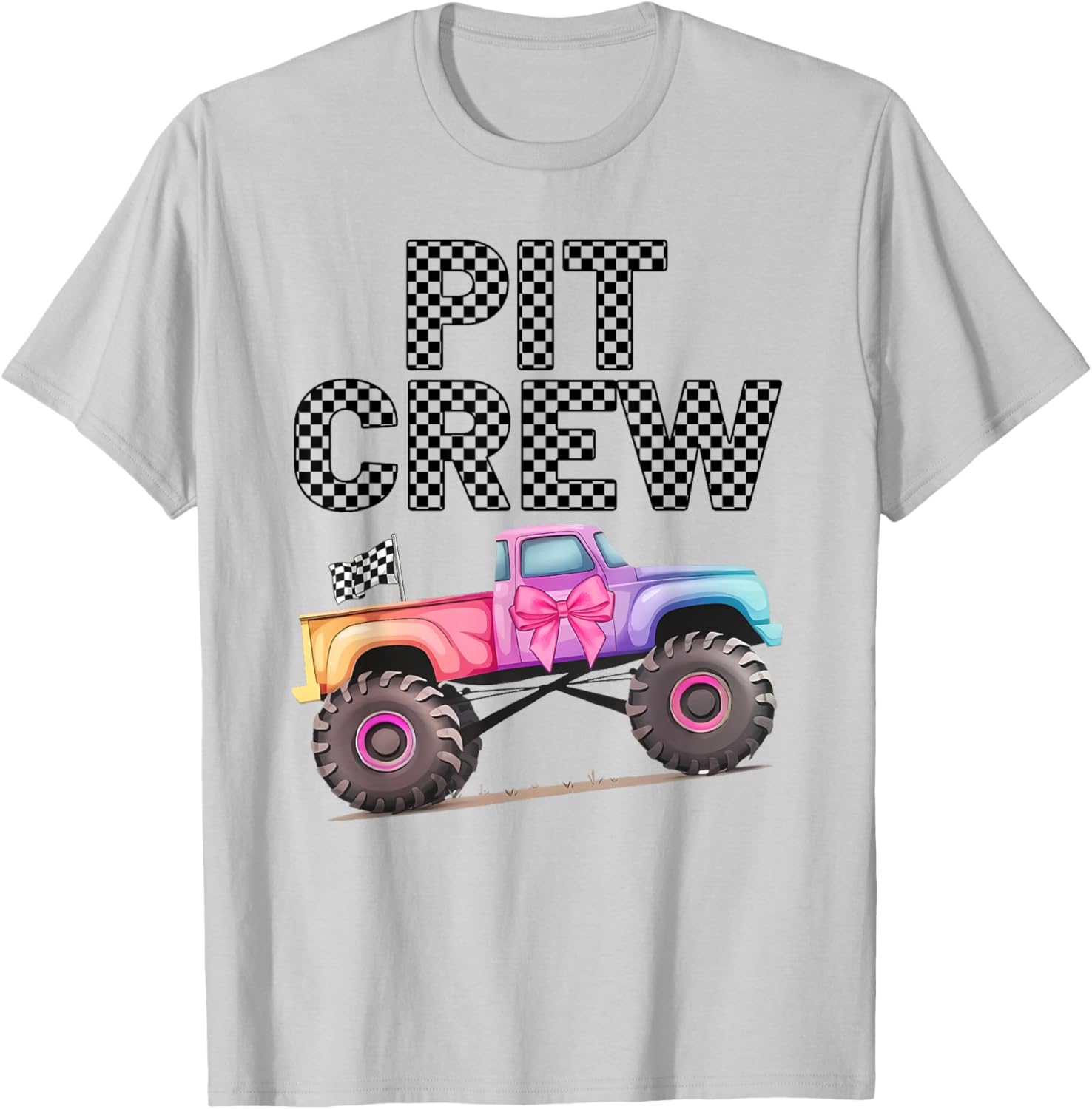 Girls Monster Truck Crew Squad T-Shirt for Truck Lovers and Kids - 16