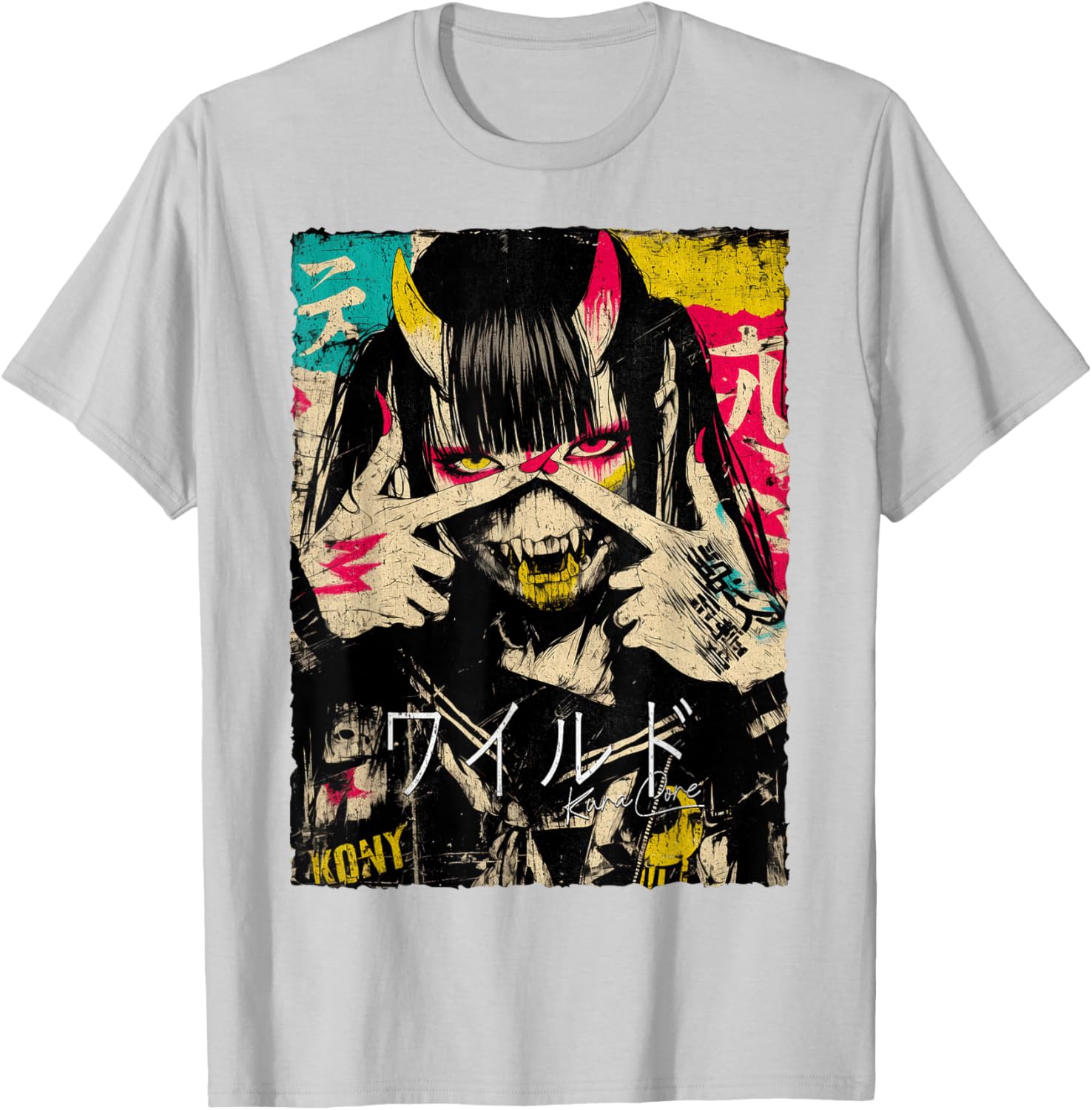 Japanese Cyberpunk Y2K Retro Techwear Anime T-Shirt for Street Style - 16