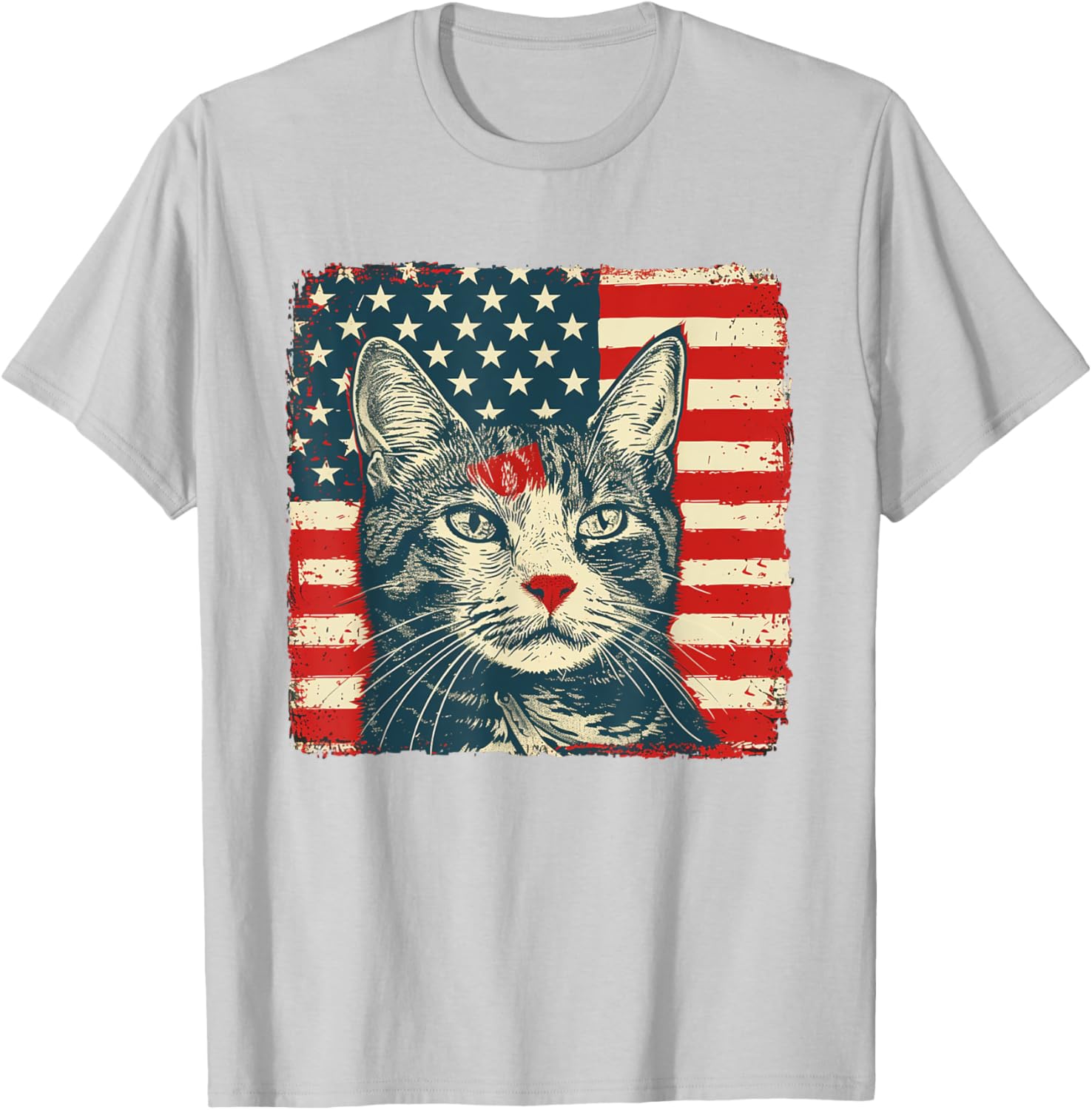 Patriotic Cat Shirt for Fourth of July Celebrations - Unisex T-Shirt - 2