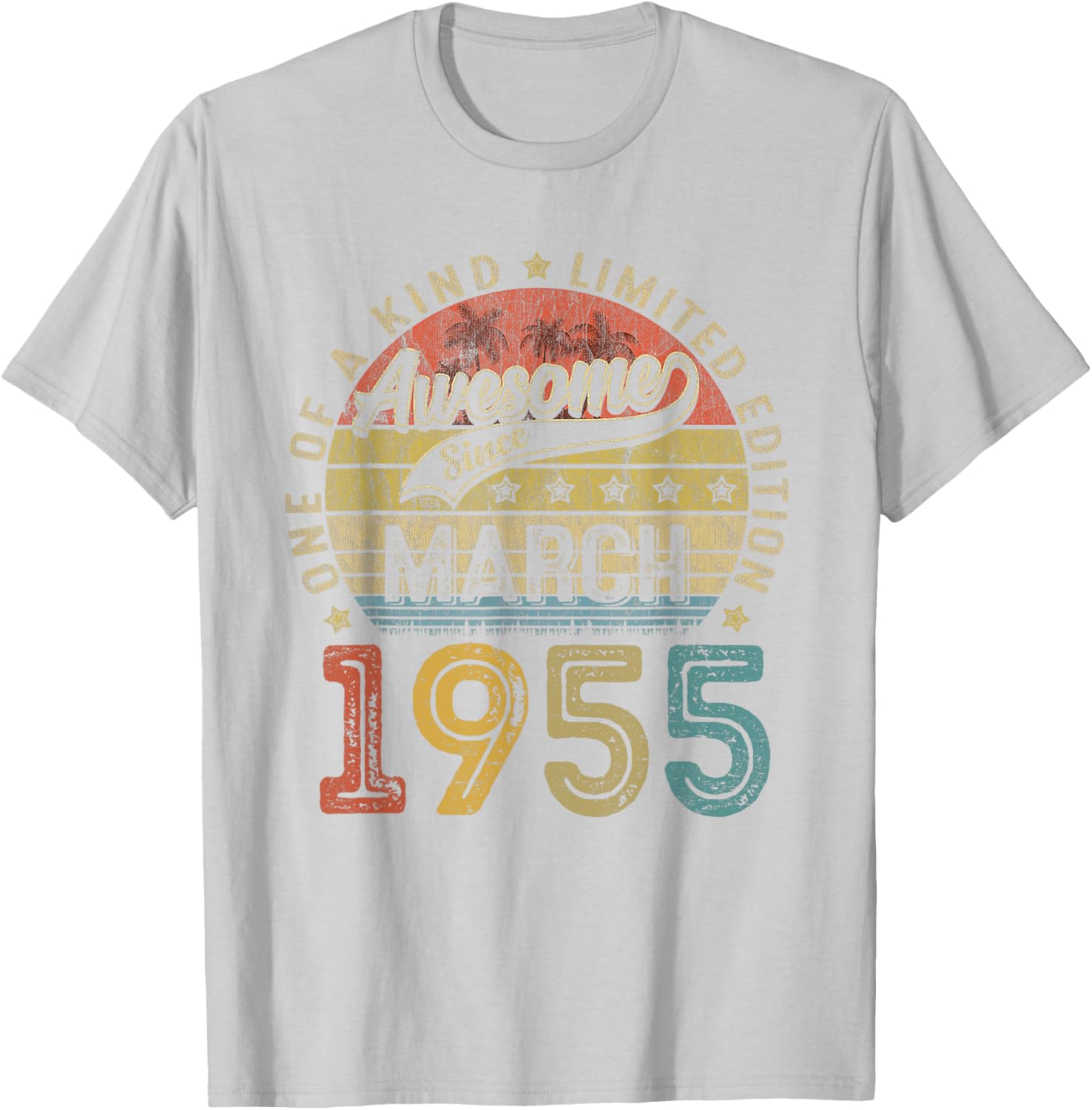 Funny 70th Birthday T-Shirt Vintage Retro March 1955 Gift for Him/Her - 22