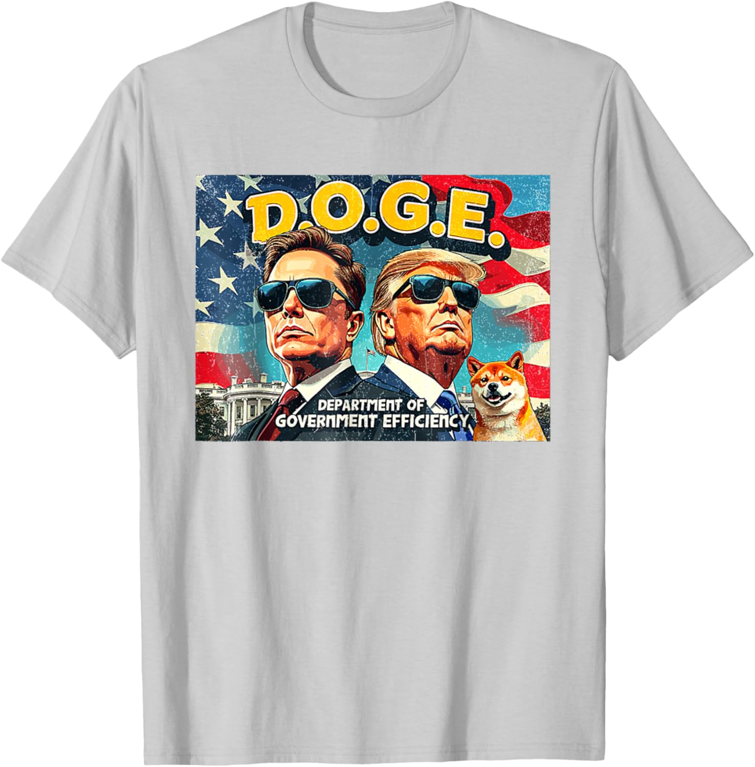 DOGE Department of Government Efficiency Trump 47th Anniversary T-Shirt - 14