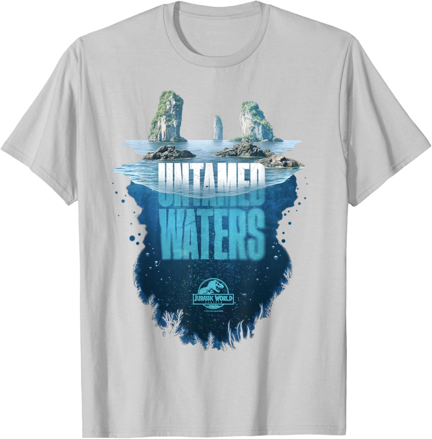 Jurassic World Rebirth Untamed Waters Island T-Shirt for Dino Fans - 2