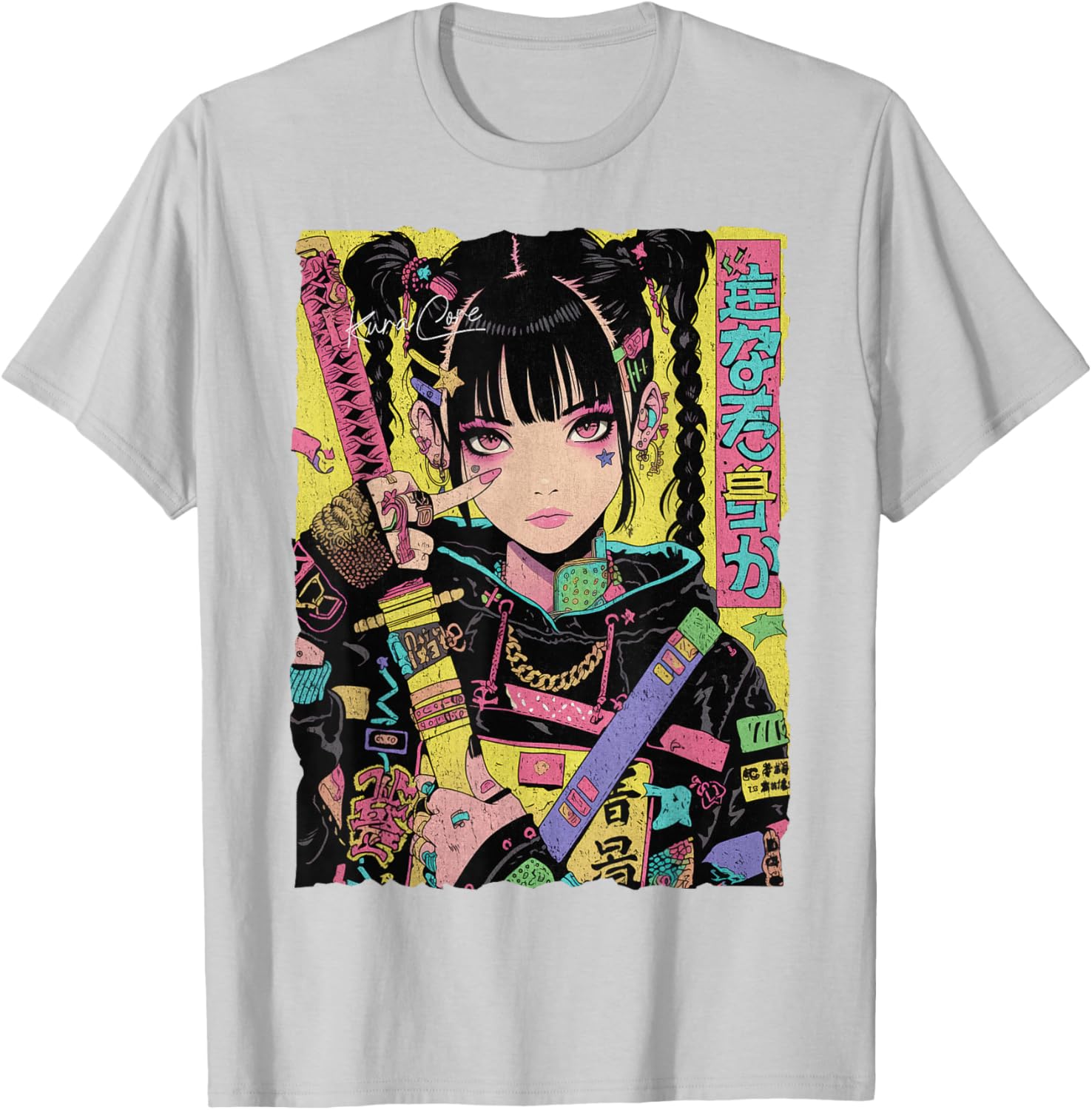 Trendy Japanese Cyberpunk Y2K Techwear Anime T-Shirt for Fashion Lovers - 9