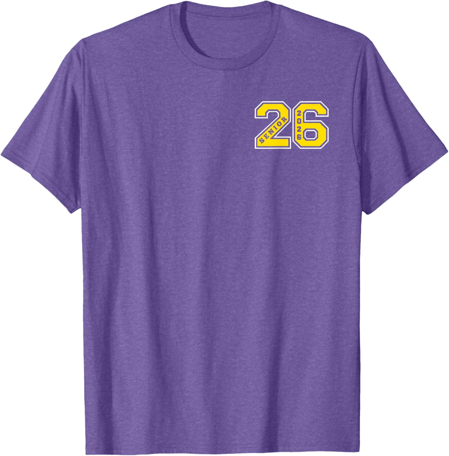 Gold Senior Class 26 T-Shirt Elite Wear for 2026 Graduation Celebration - 6