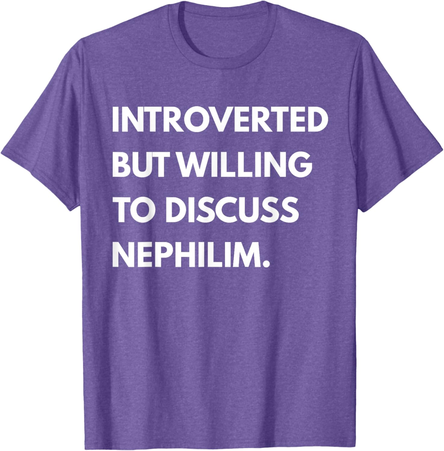 Introverted But Willing to Discuss Nephilim Unisex T-Shirt - Black, Short Sleeve - 3