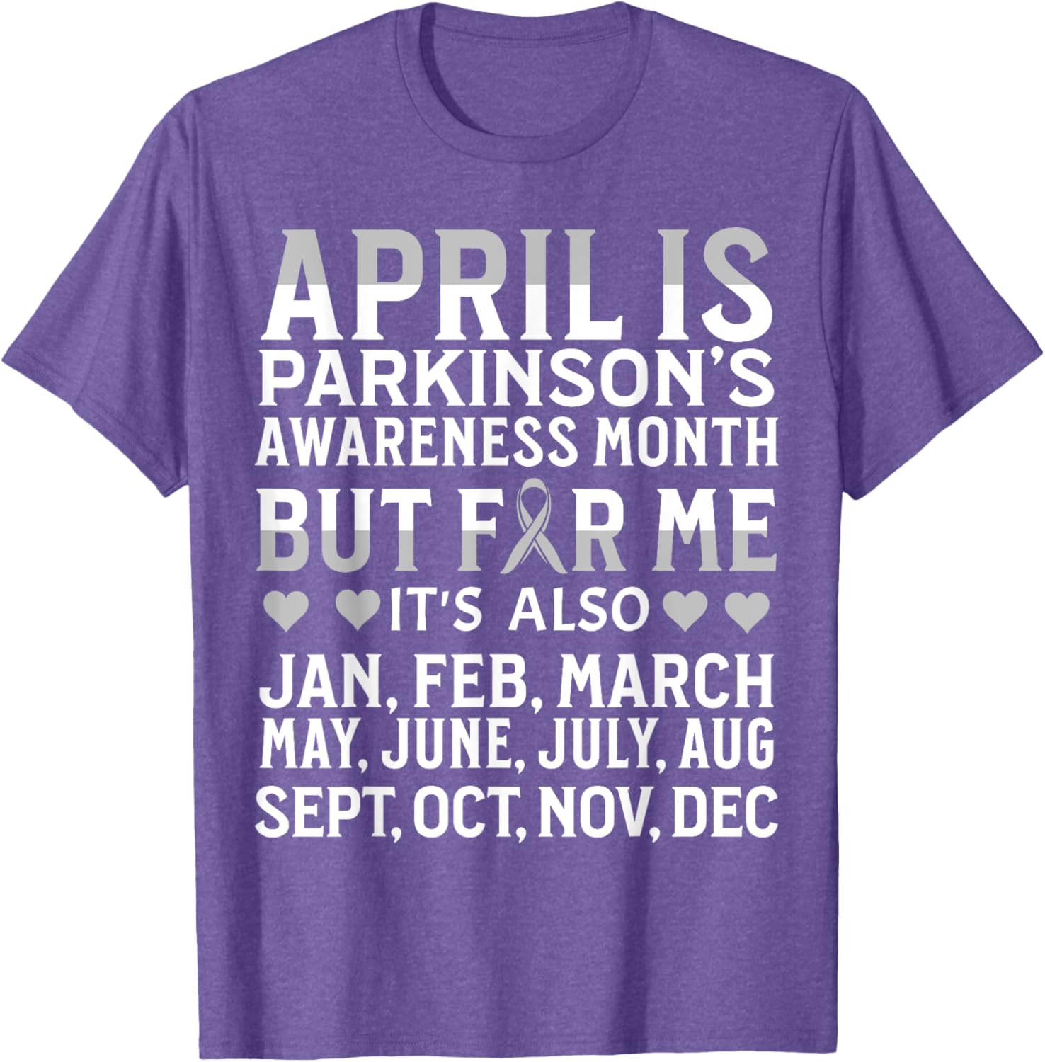 Support Parkinson's Awareness with Our April T-Shirt for Everyone - 26