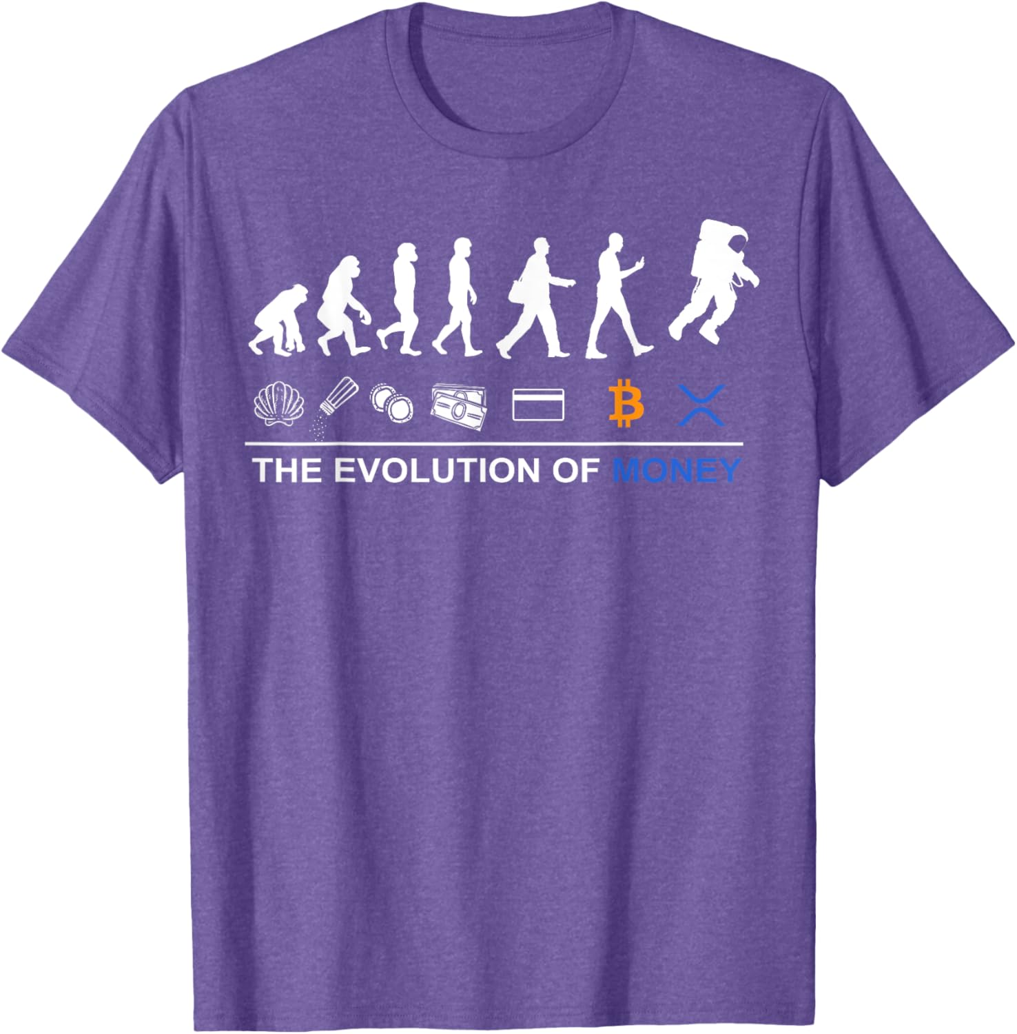 Sophisticated XRP T-Shirt - Celebrate Bitcoin's Evolution to the Moon - 17