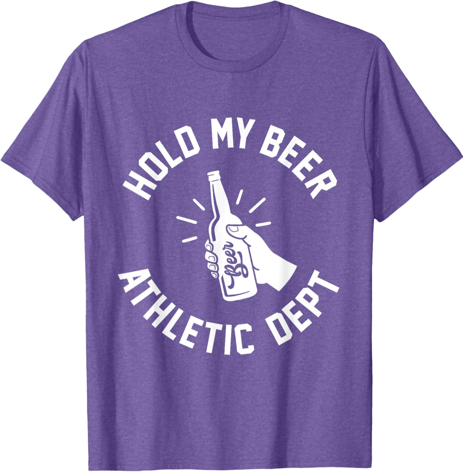 Hold My Beer Athletic Dept T-Shirt Fun Graphic Tee for Casual Wear - 2