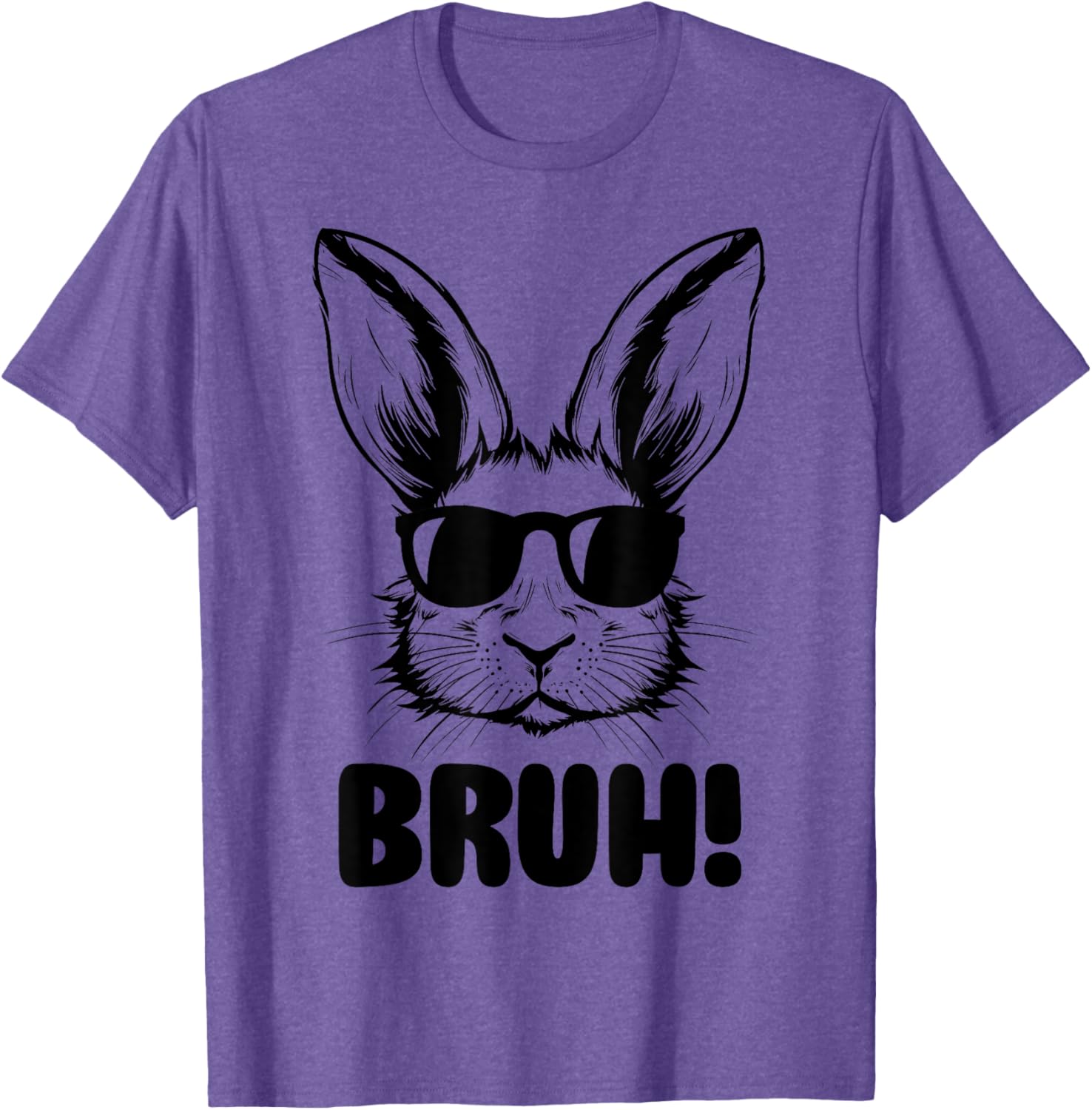 Funny Bunny Bruh Meme T-Shirt for Easter - Perfect for All Ages - 16