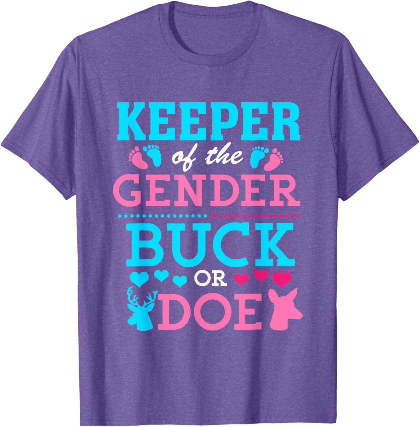 Funny Buck or Doe Gender Reveal T-Shirt for Baby Shower Celebrations - 14