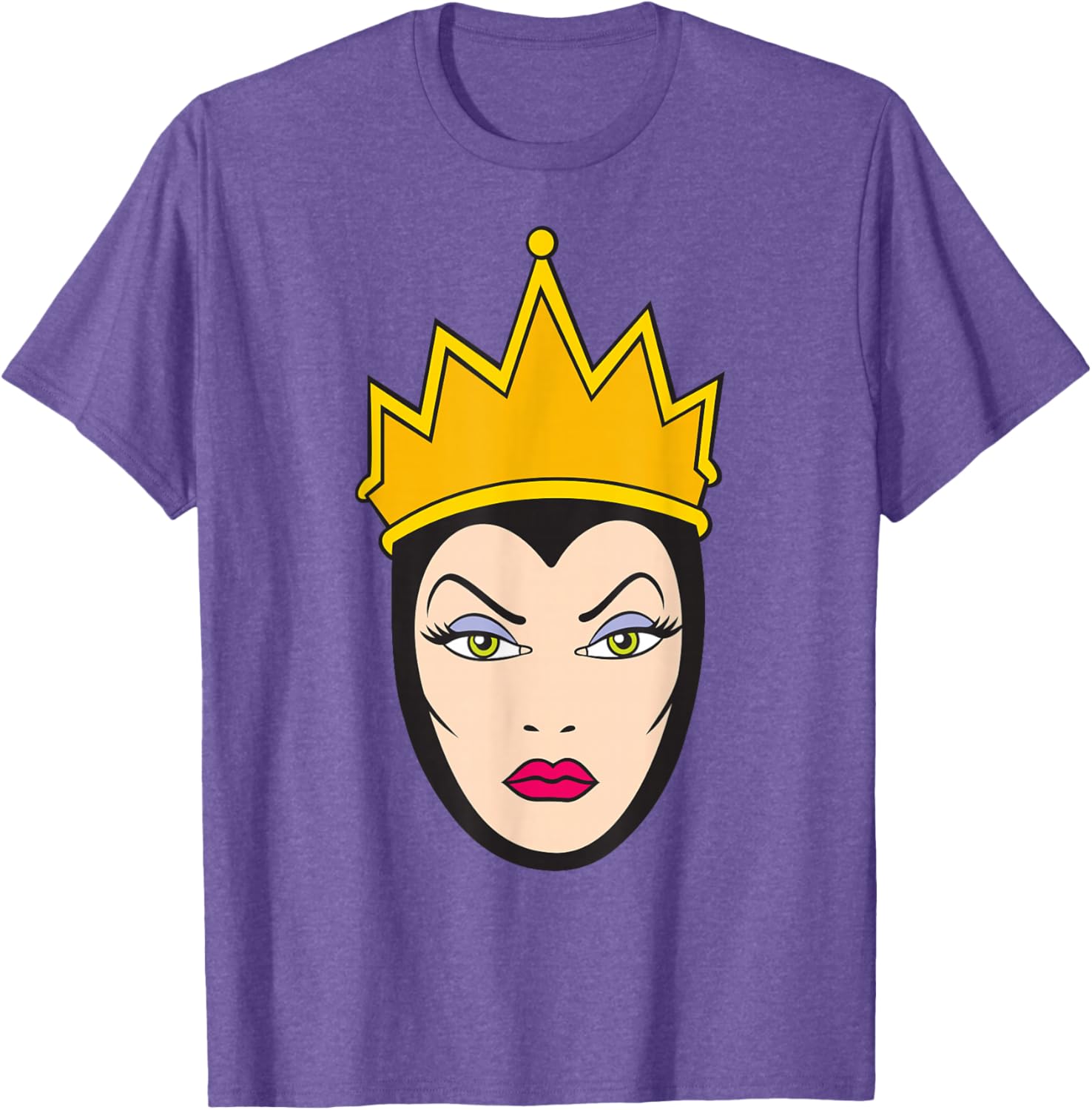 Disney Villains Evil Queen Big Face T-Shirt for Snow White Fans - 21