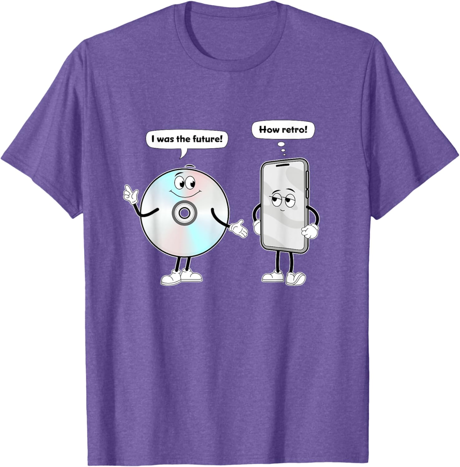 CD vs Smartphone Technology Past vs Future T-Shirt for Music Lovers - 11